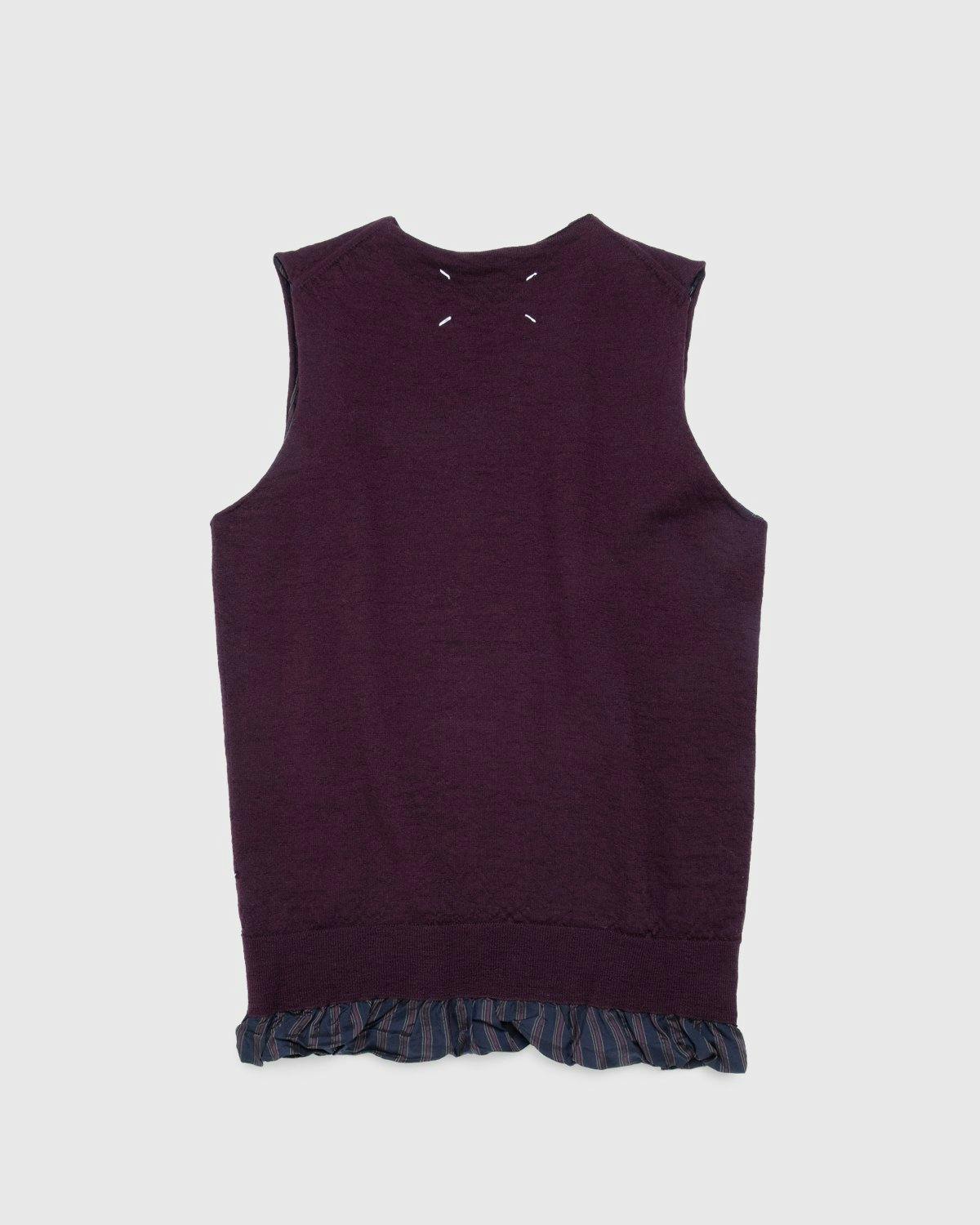Maison Margiela - Vest Bordeaux - Clothing - Red - Image 2