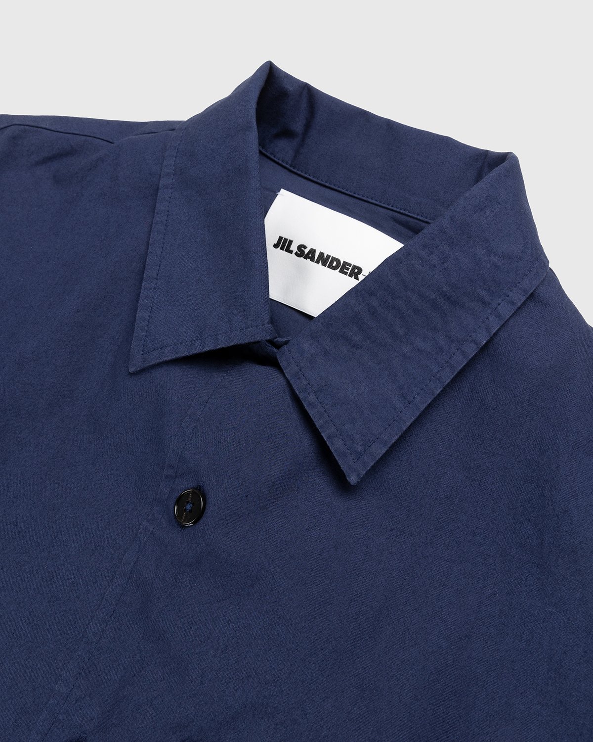 Jil Sander - Long Sleeve Work Shirt Navy - Clothing - Blue - Image 6