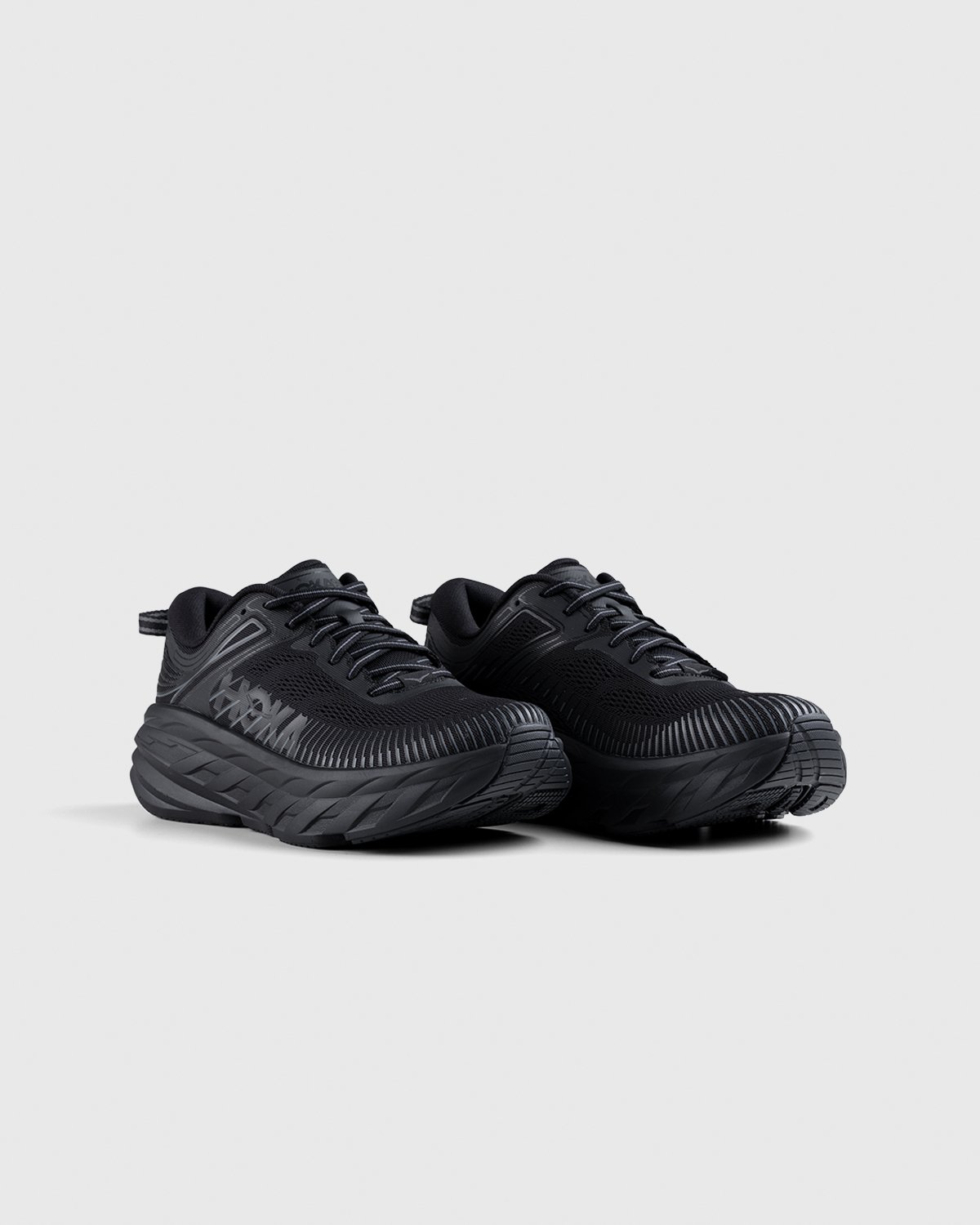 HOKA - M Bondi 7 Black - Footwear - Black - Image 3
