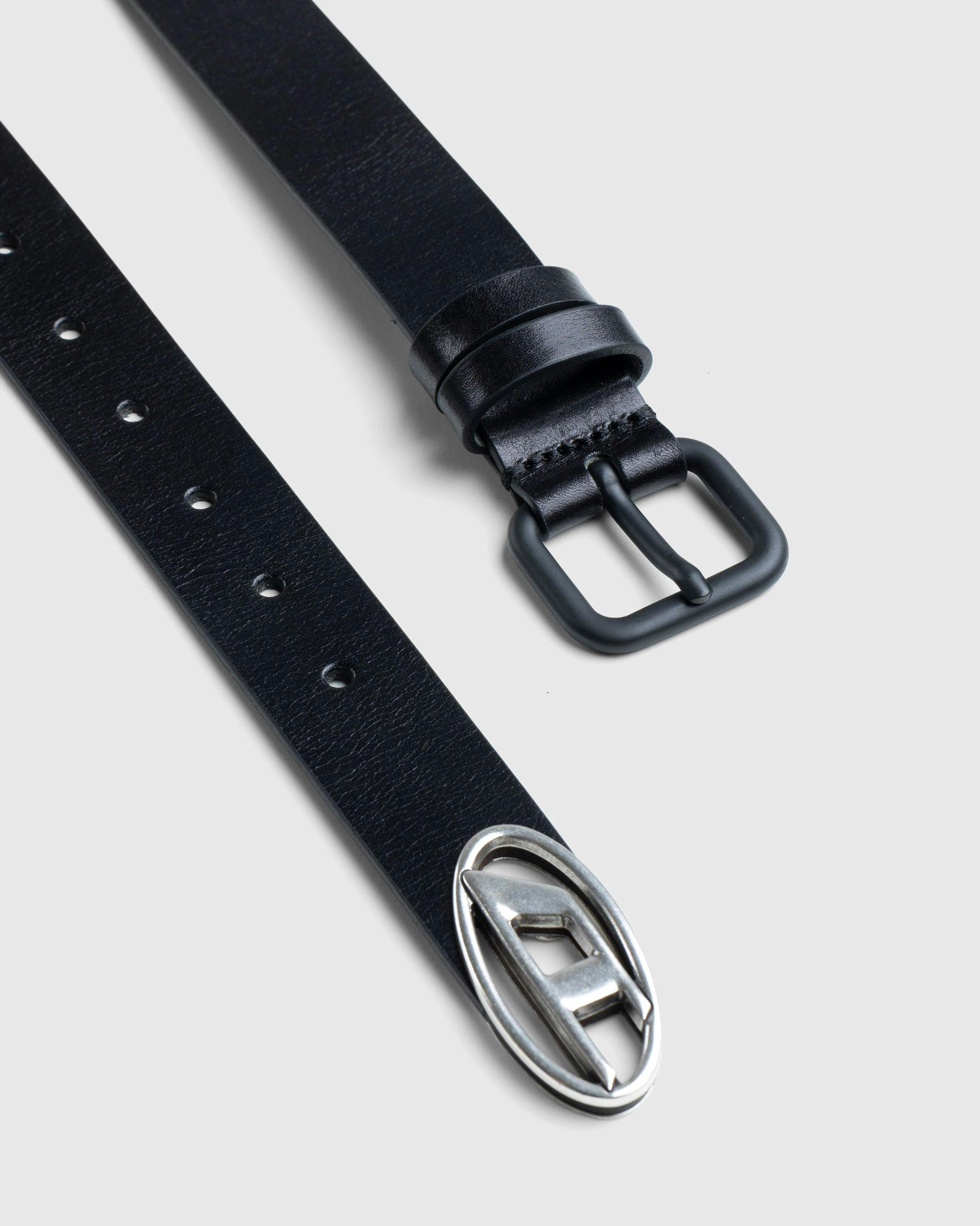 Diesel - Oval D Logo B-Inlay Belt Black - Accessories - Blue - Image 2