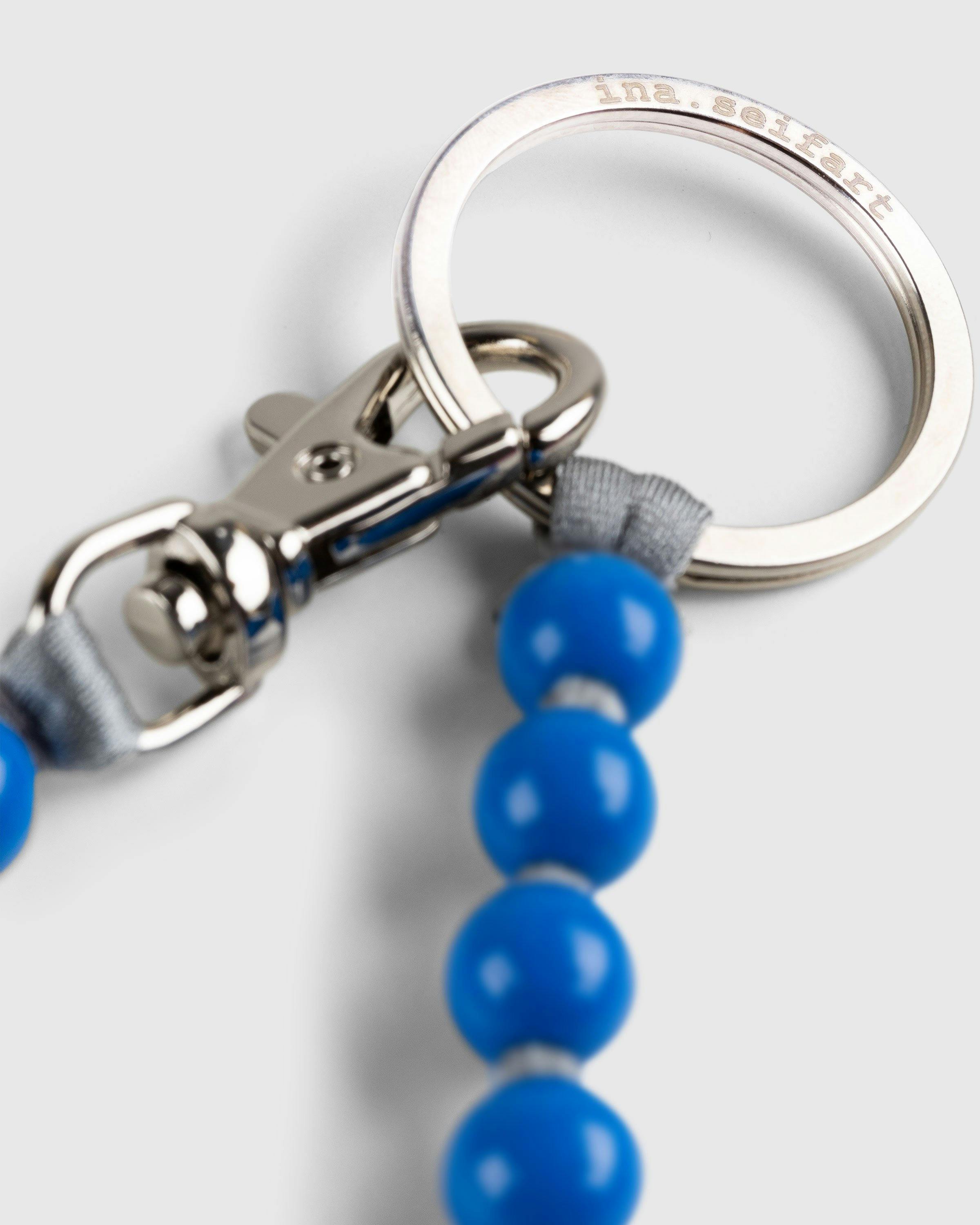 Ina Seifart Pearl Keychain Long Blue Grey Highsnobiety Shop