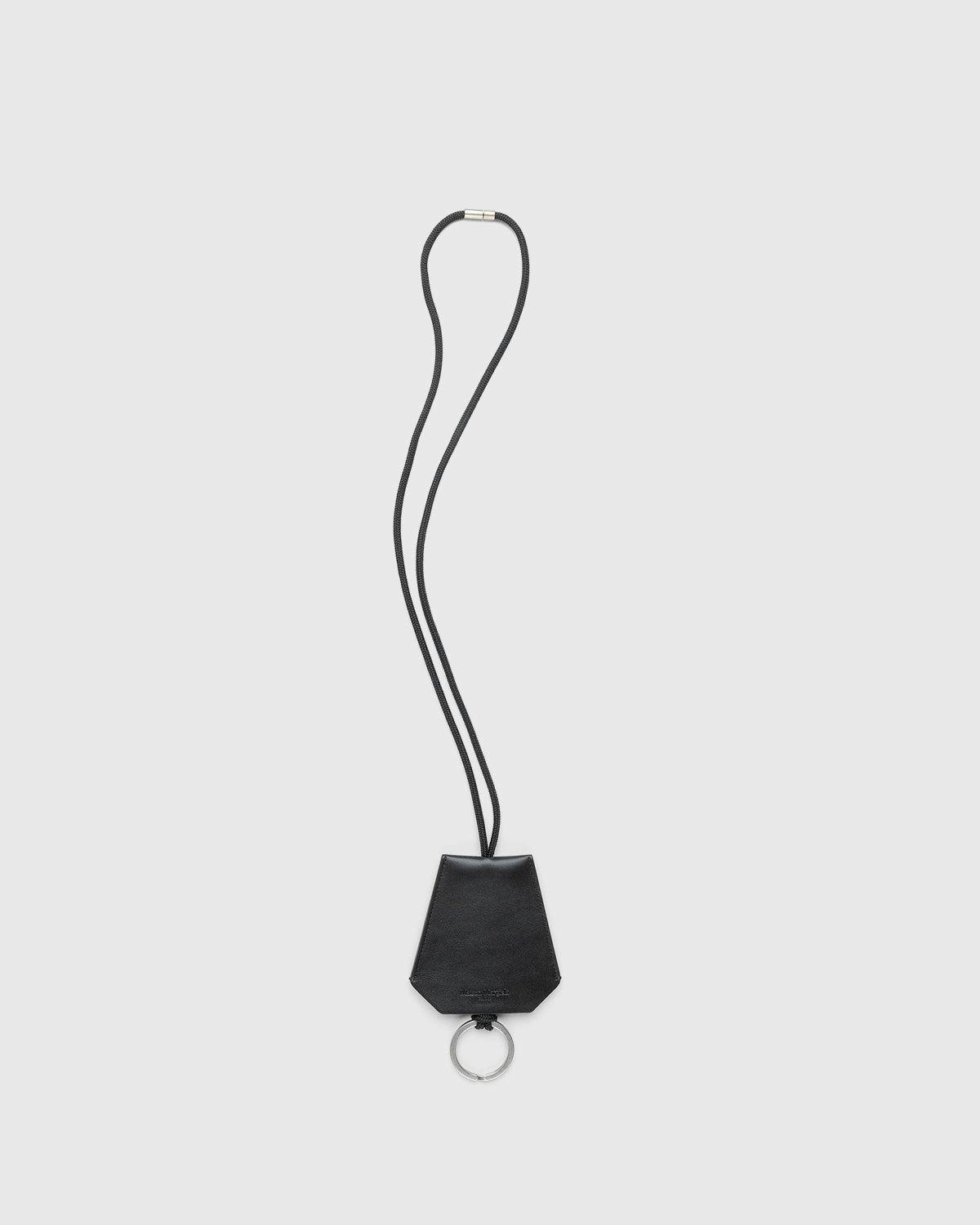 Maison Margiela - Leather Key Ring Black - Accessories - Black - Image 2