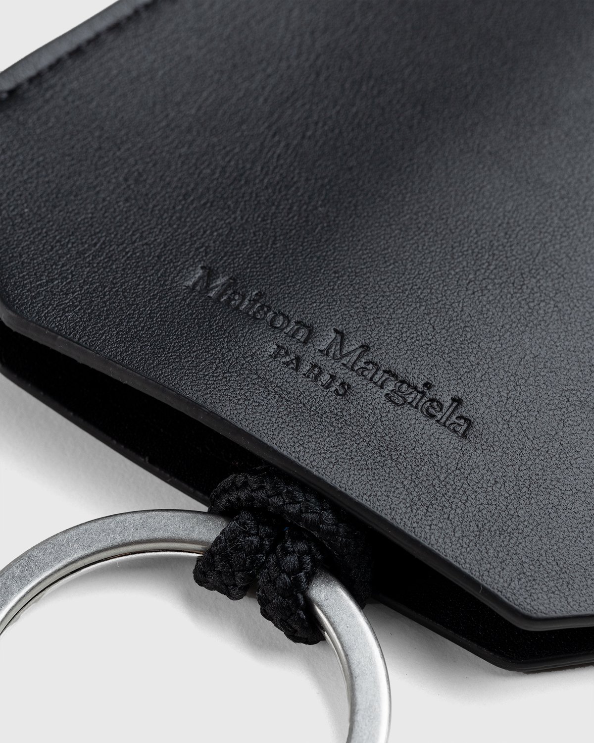 Maison Margiela - Leather Key Ring Black - Accessories - Black - Image 4