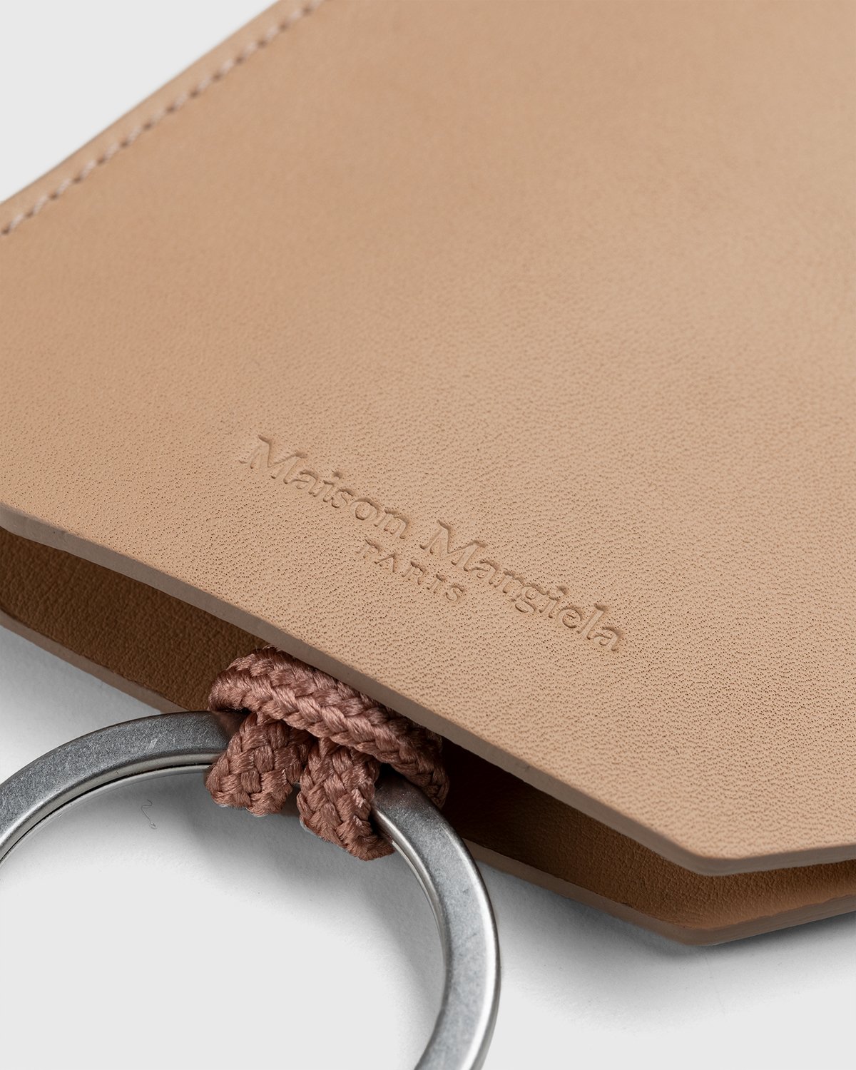Maison Margiela - Leather Key Ring Sheepskin - Accessories - Brown - Image 4