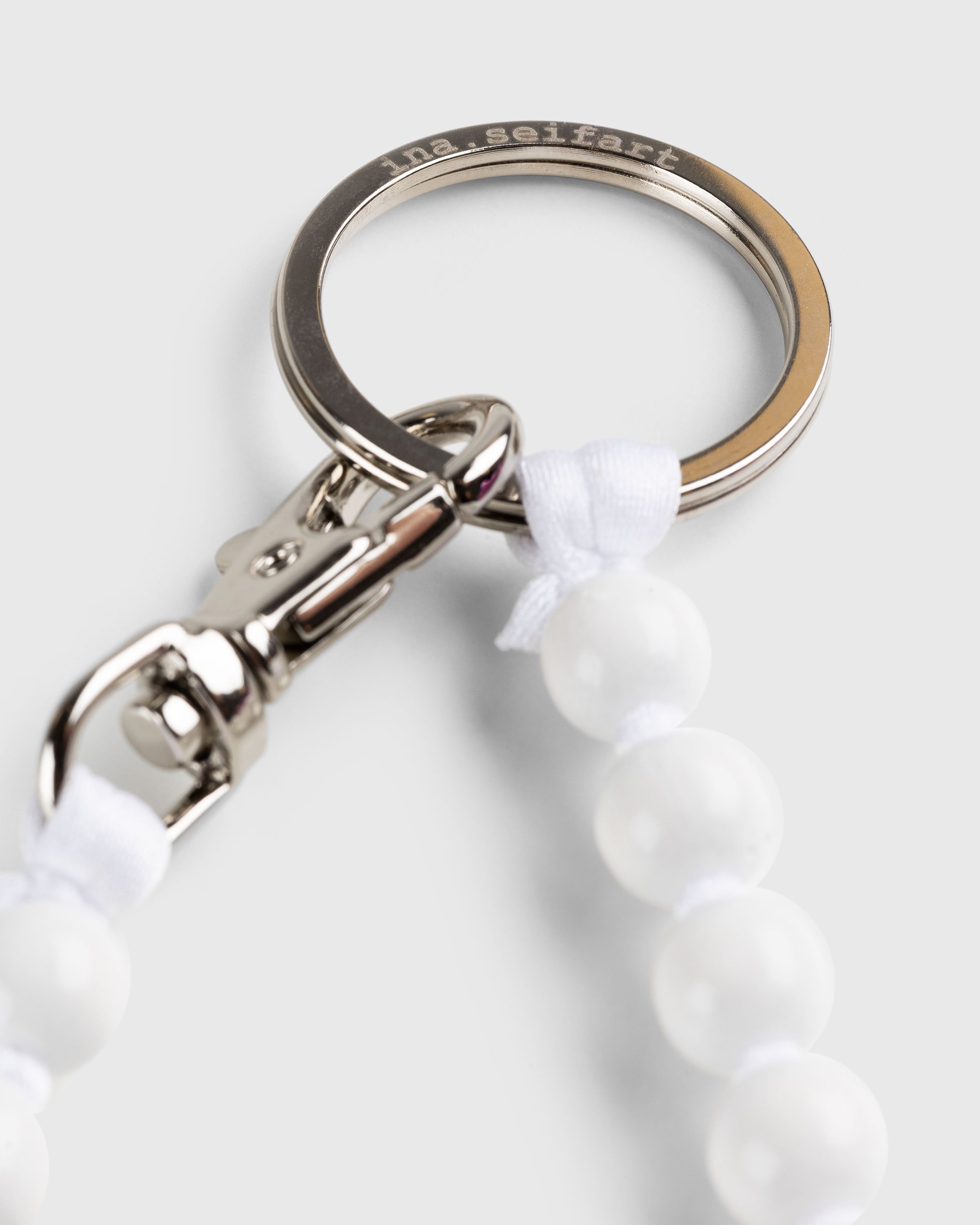 Ina Seifart - Pearl Keychain Long White - Accessories - White - Image 2