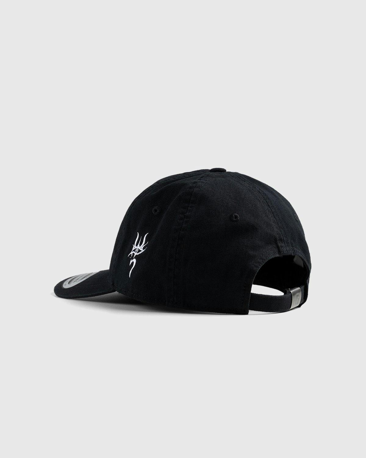 Carhartt WIP x Herrensauna - Logo Cap Black White - Accessories - Black - Image 3