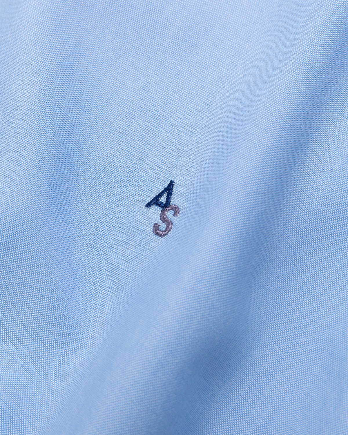 Acne Studios - Classic Monogram Button-Up Shirt Light Blue - Clothing - Blue - Image 5