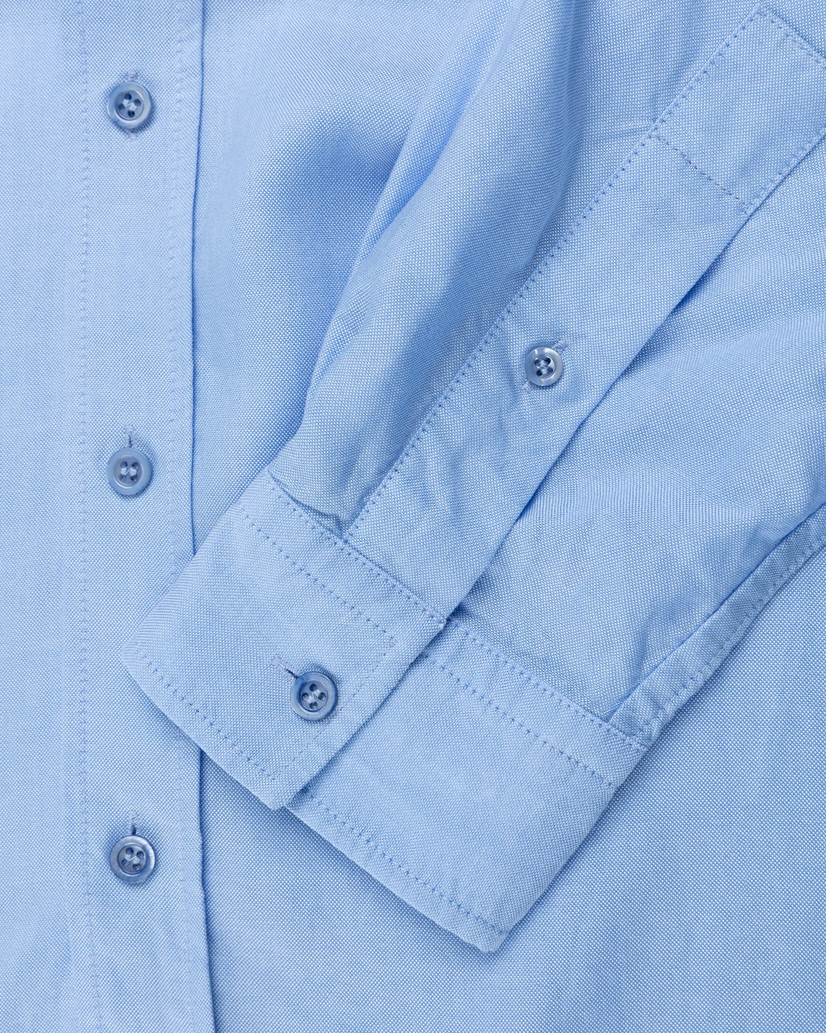 Acne Studios - Classic Monogram Button-Up Shirt Light Blue - Clothing - Blue - Image 6