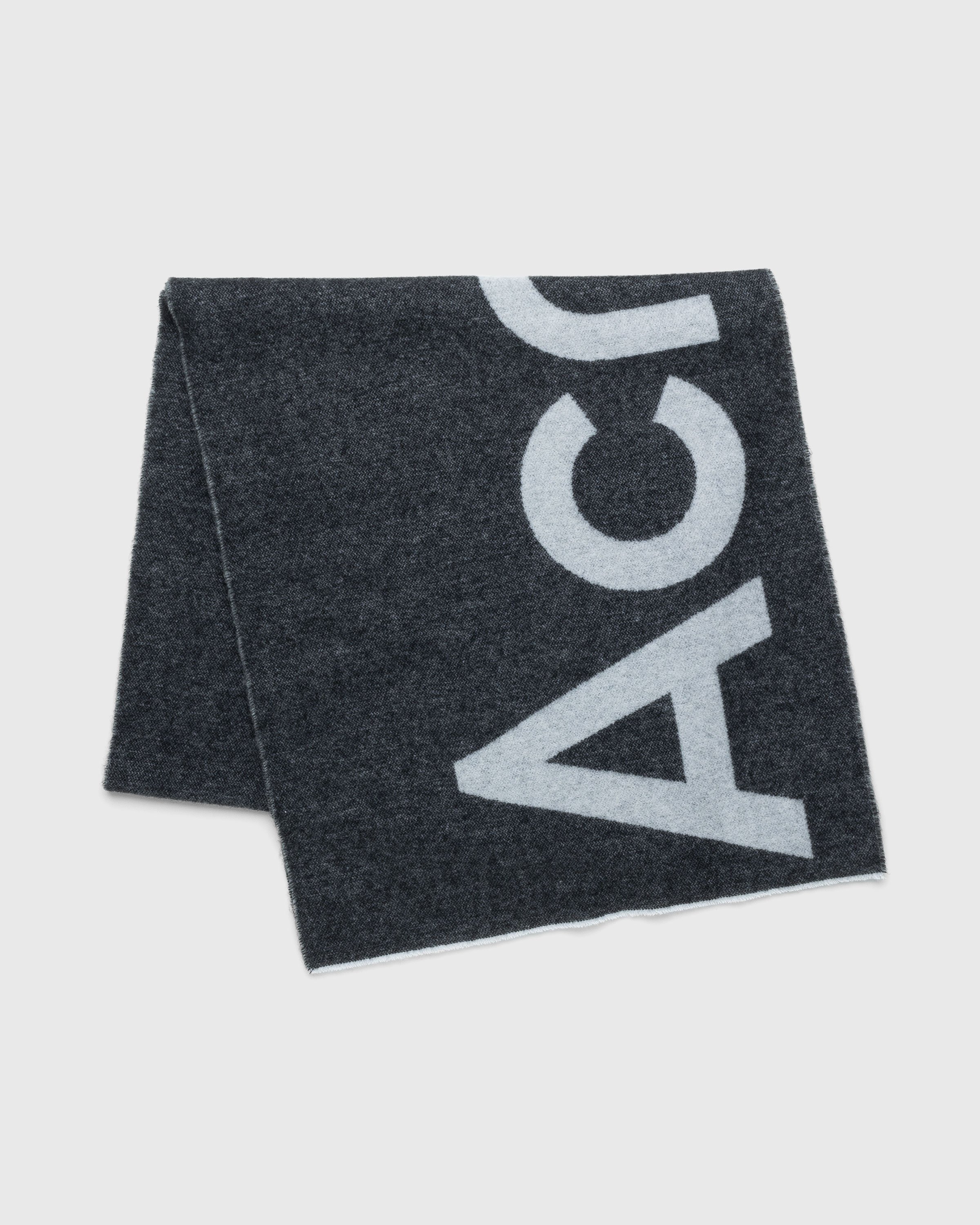 Acne Studios - Logo Scarf Grey - Accessories - Black - Image 5