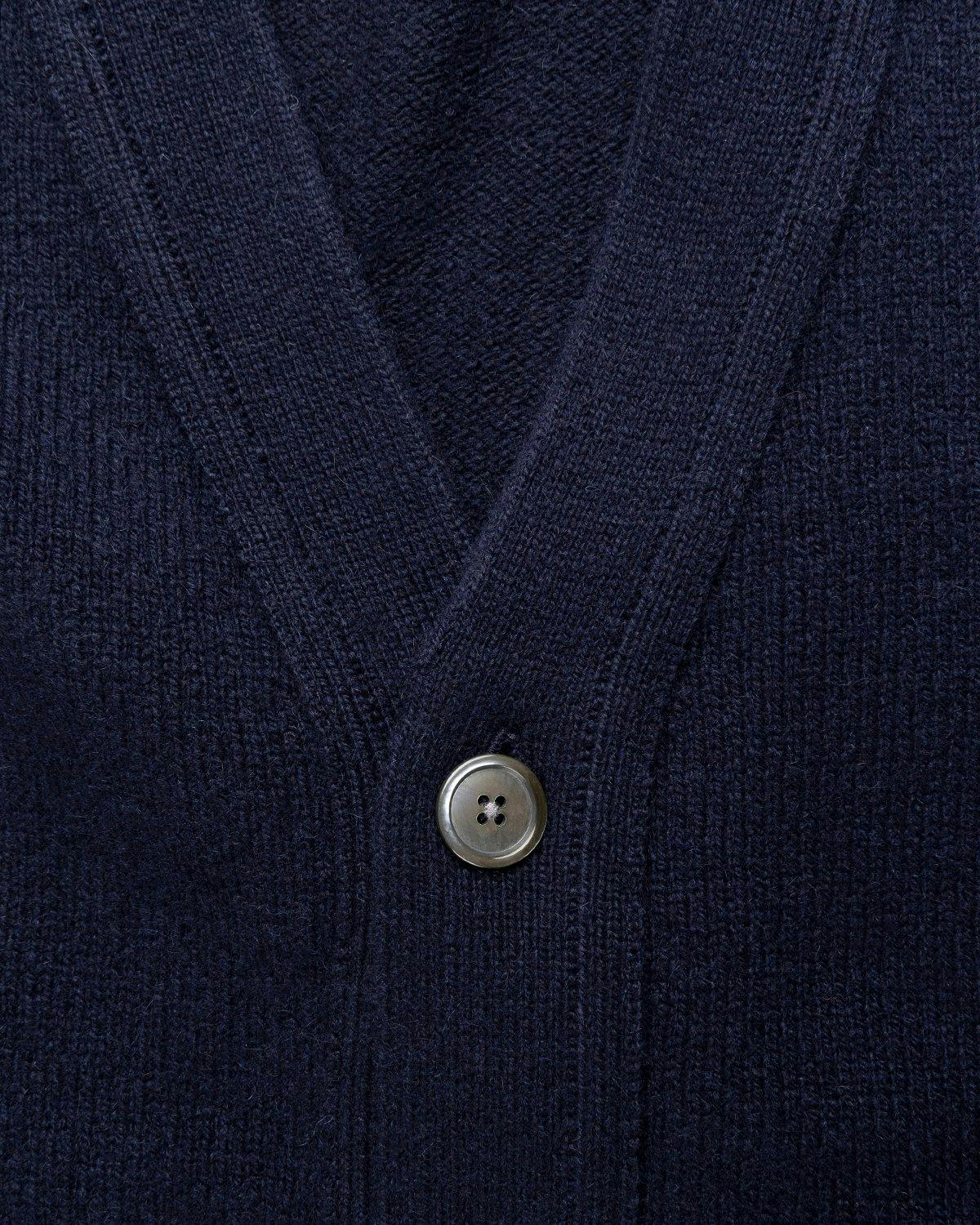 Acne Studios - Cashmere Cardigan Navy - Clothing - Blue - Image 5