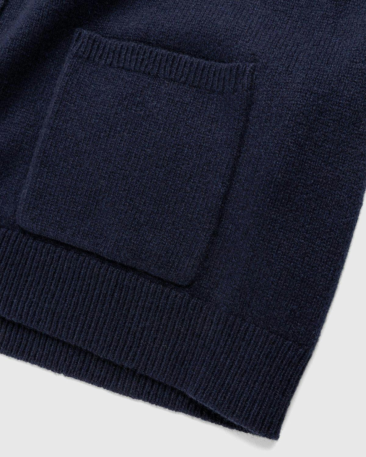 Acne Studios - Cashmere Cardigan Navy - Clothing - Blue - Image 6