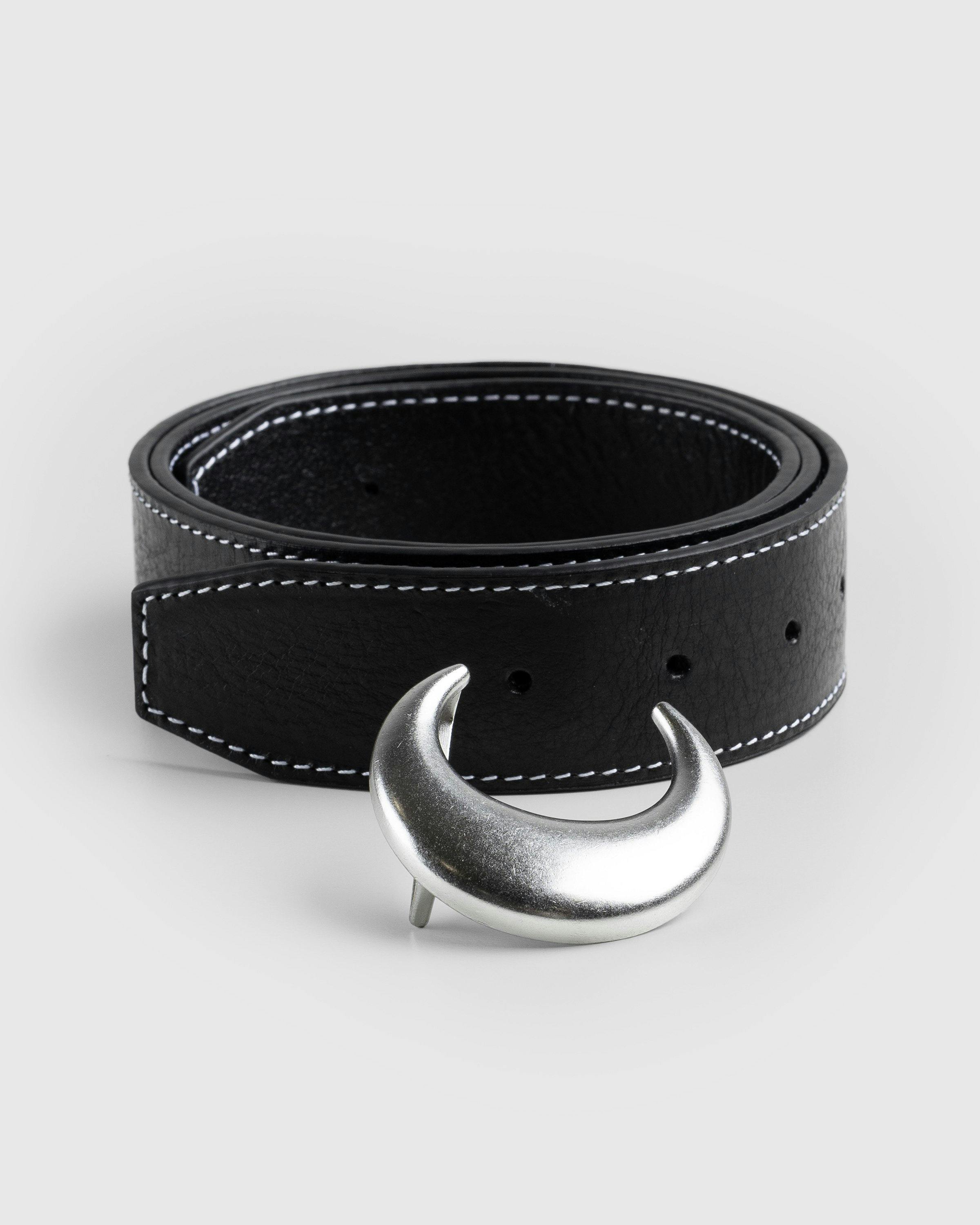 Marine Serre - Moon 38mm Buckle Belt Black - Accessories - undefined - Image 2