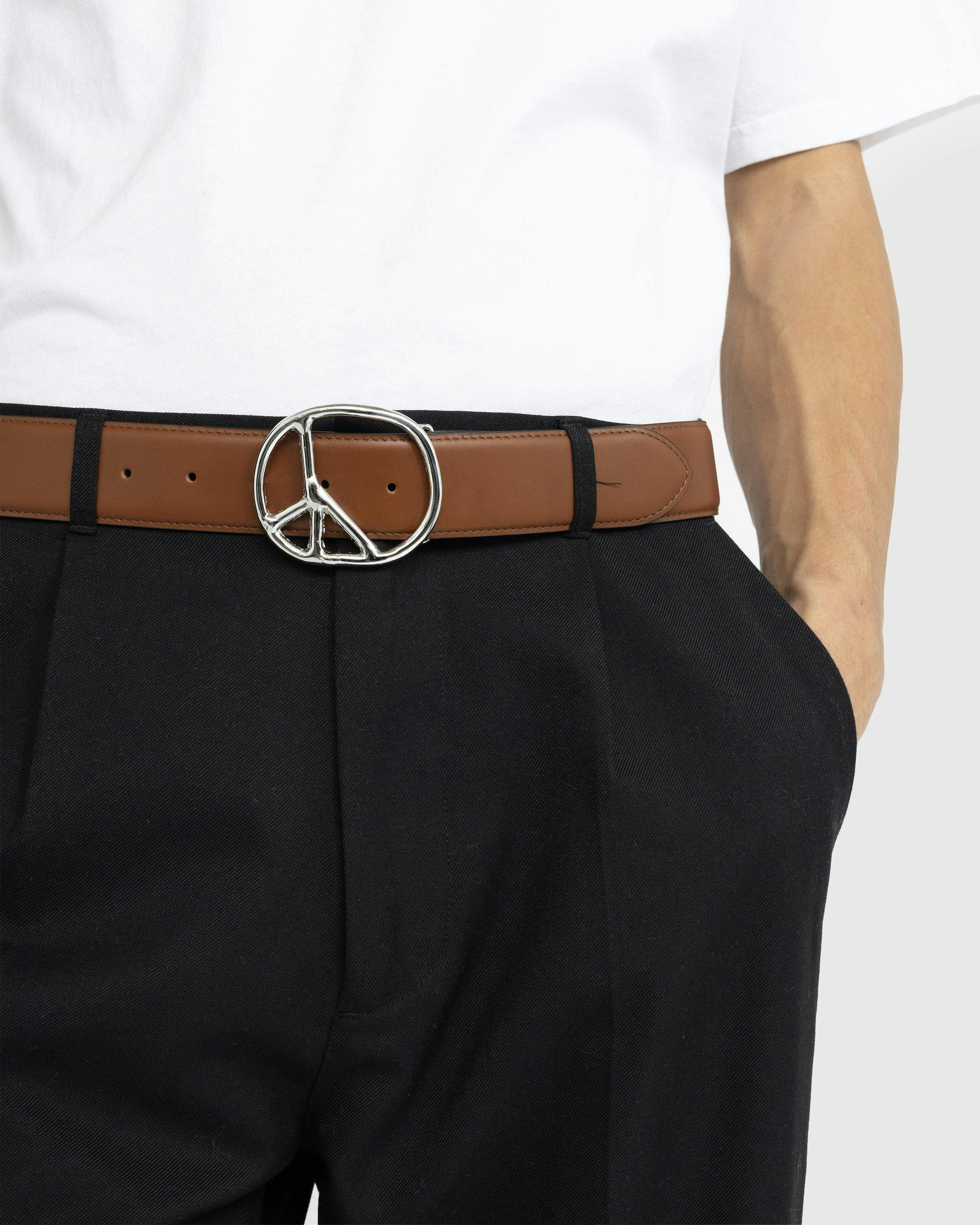 Needles - Peace Buckle Belt - Steer Lthr. - Accessories - Brown - Image 4