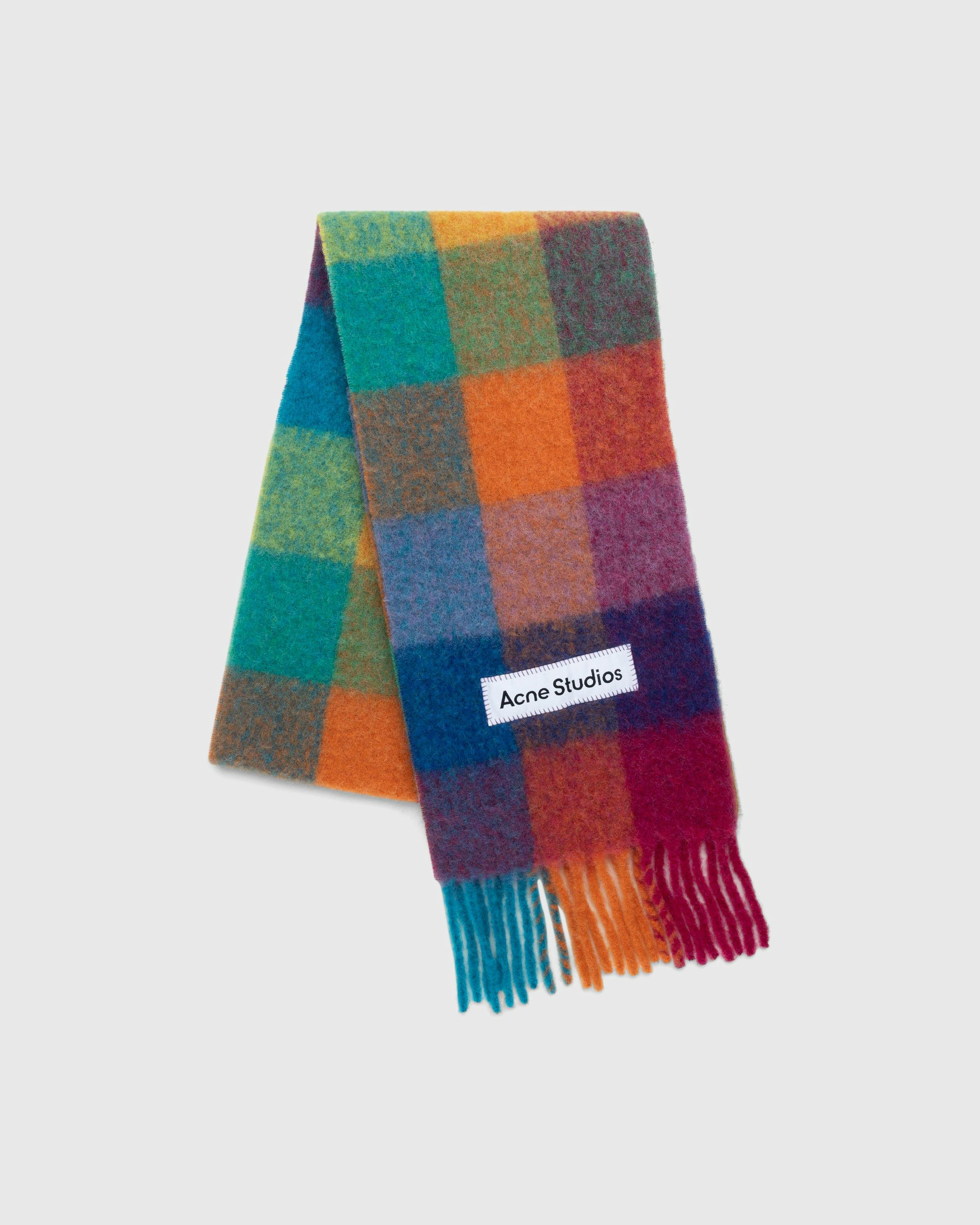 Acne Studios - Checked Mohair Scarf Multi - Accessories - Multi - Image 2