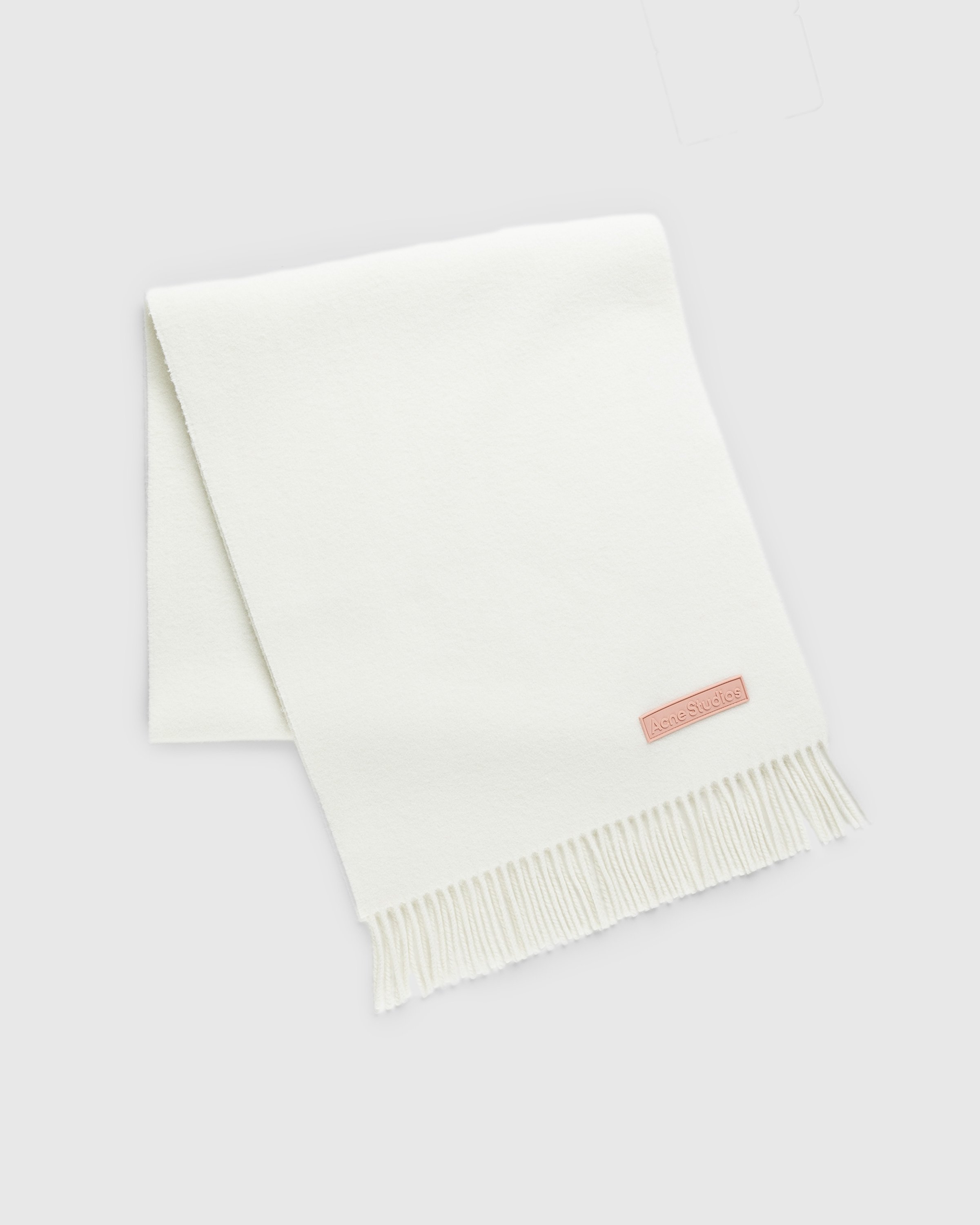 Acne Studios - Rich Wool Fringe Scarf - Accessories - White - Image 2