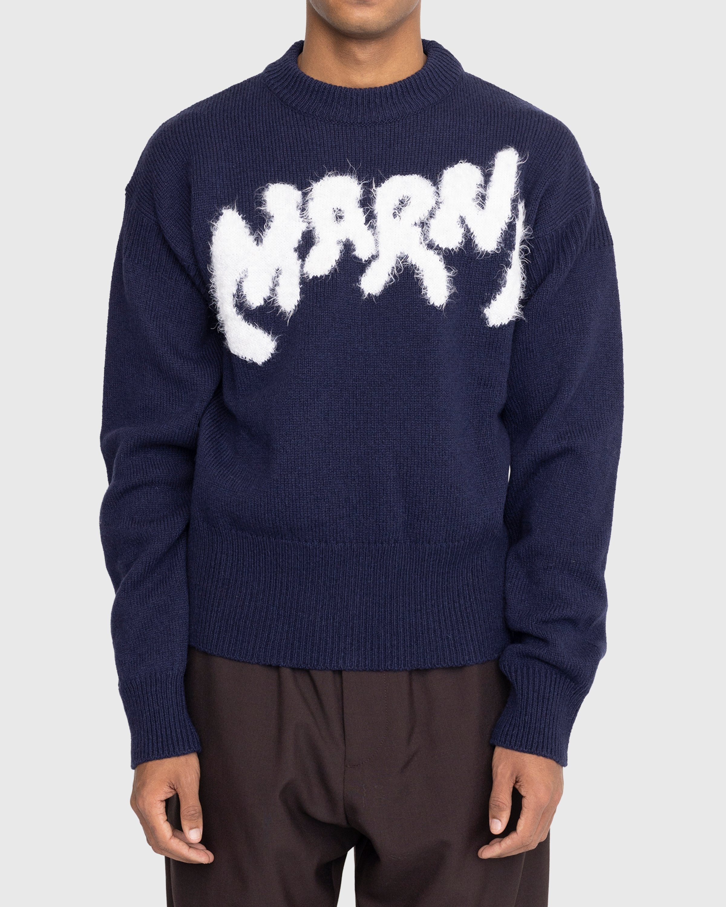 Marni - Roundneck Sweater - Clothing - Blue - Image 2