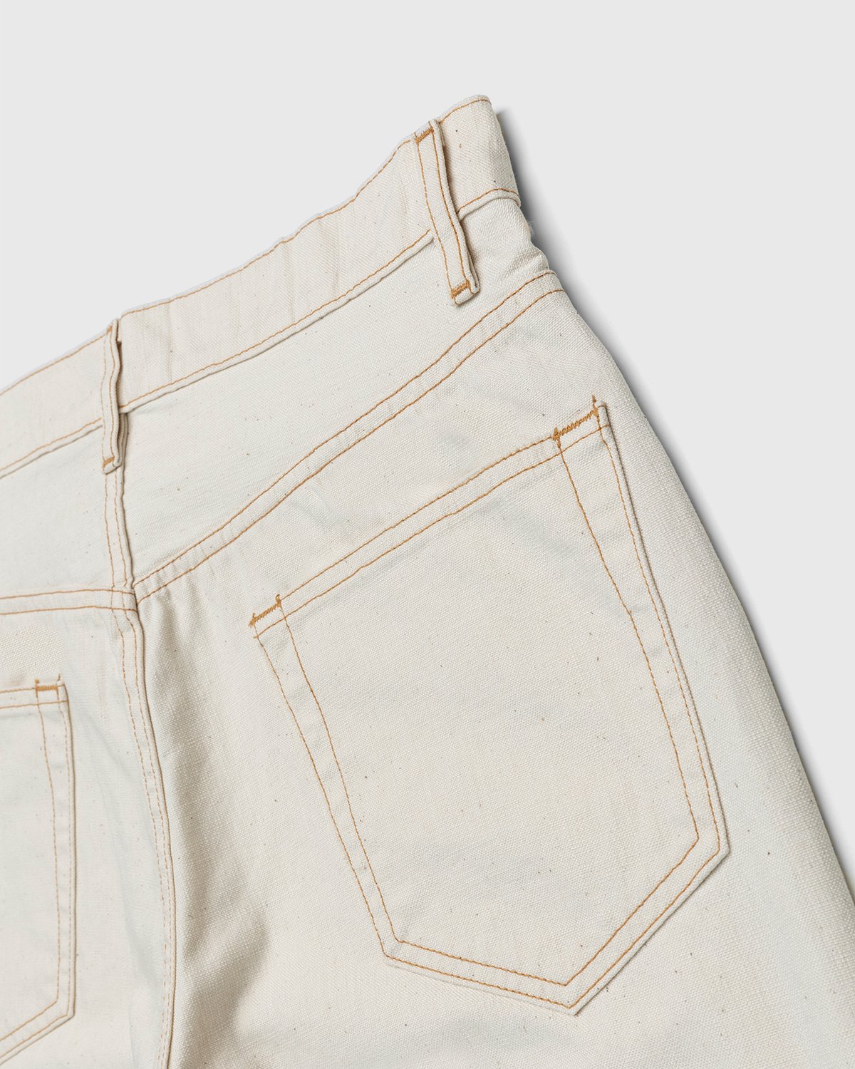 Auralee - Organic Undyed Cotton Pants Natural - Clothing - Beige - Image 4