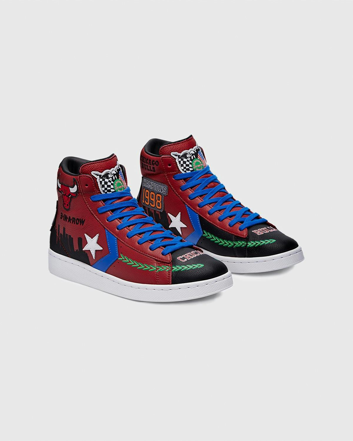 Converse x Jeff Hamilton - Pro Leather High Garnet/Hyper Royal - Footwear - Multi - Image 2