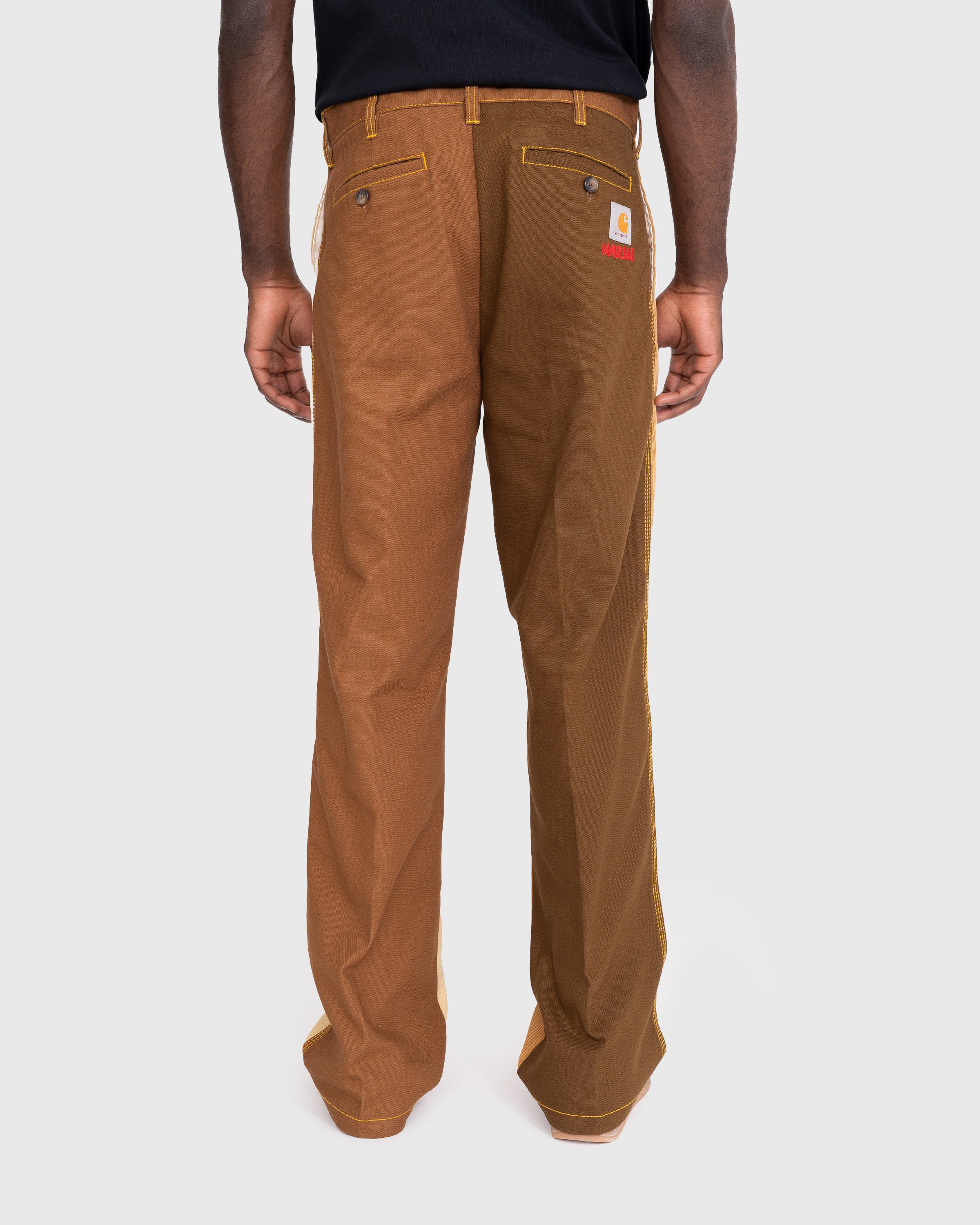 Marni x Carhartt WIP - Colorblocked Trousers Brown - Clothing - Brown - Image 4