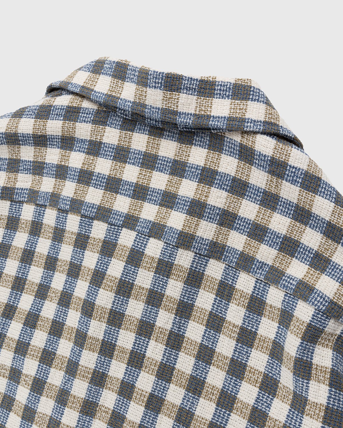 Our Legacy - Heusen Shirt Light Blue/Olive Summer Check - Clothing - Blue - Image 4