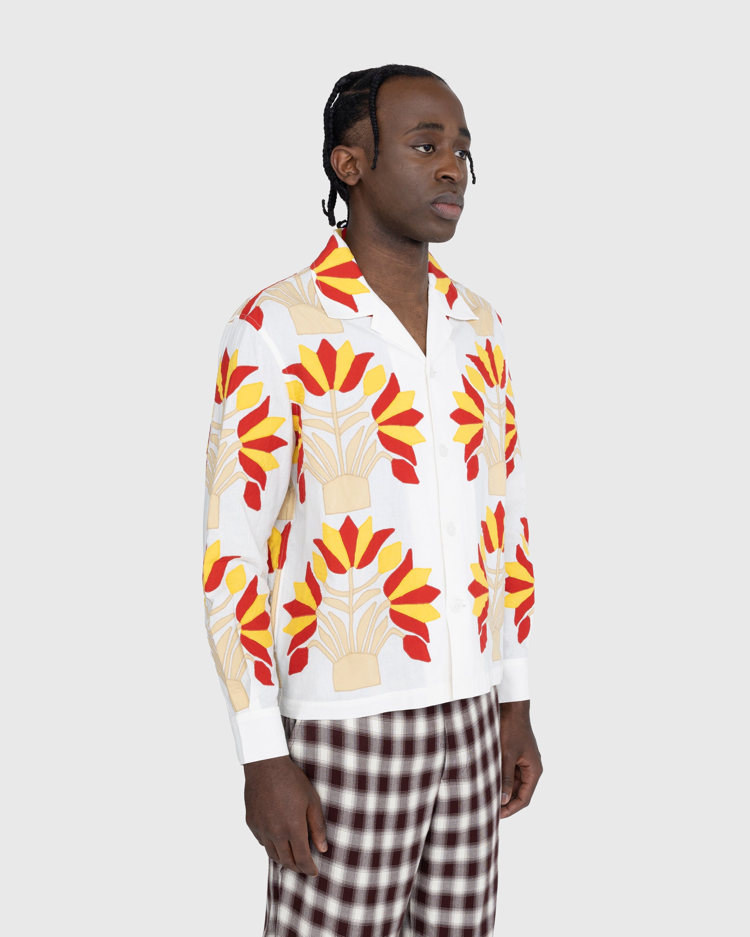 Bode - Foliage Applique Long-Sleeve Shirt Multi - Clothing - Multi - Image 3