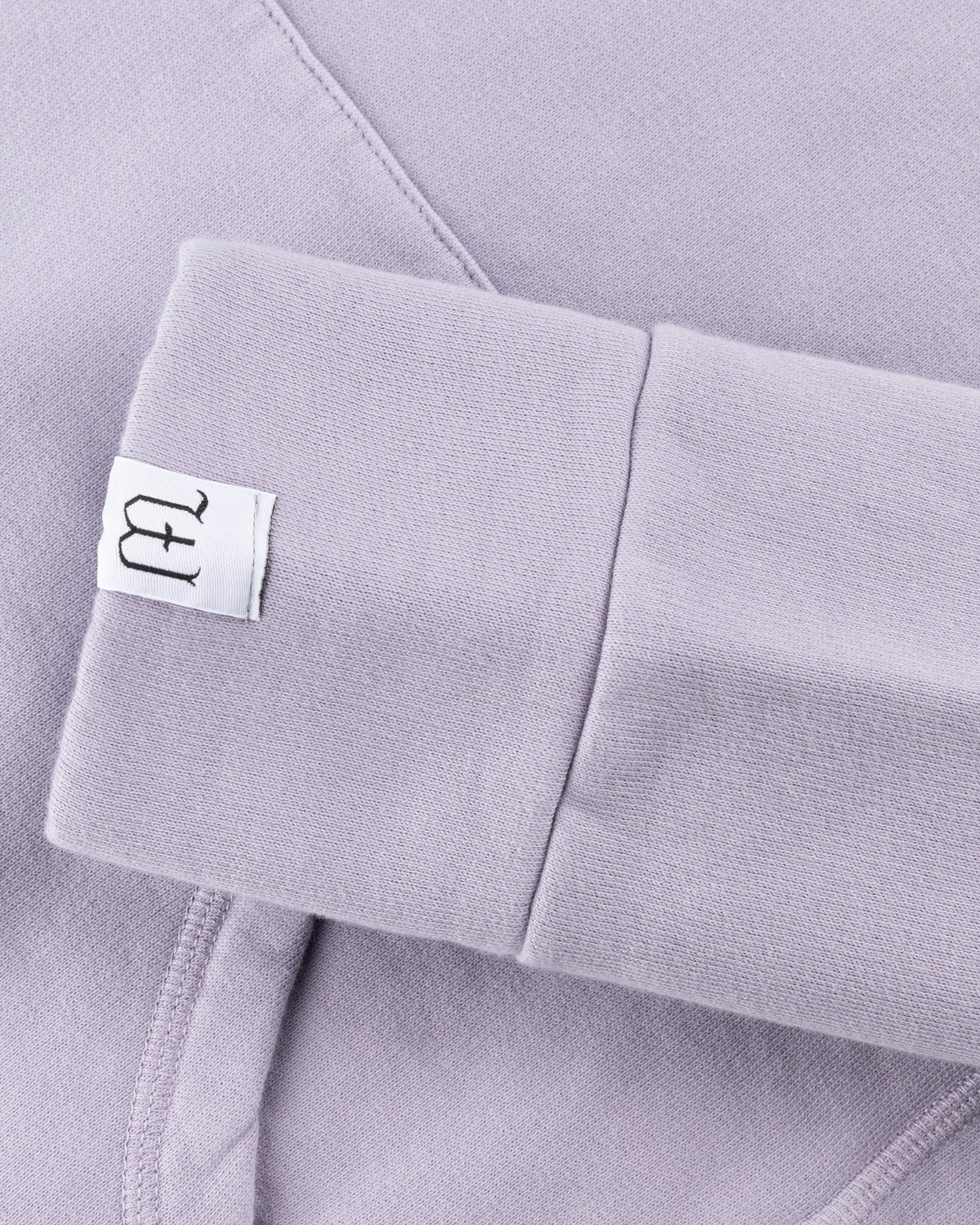 Winnie New York - Cotton Fleece Hoodie Lavender - Clothing - Purple - Image 5