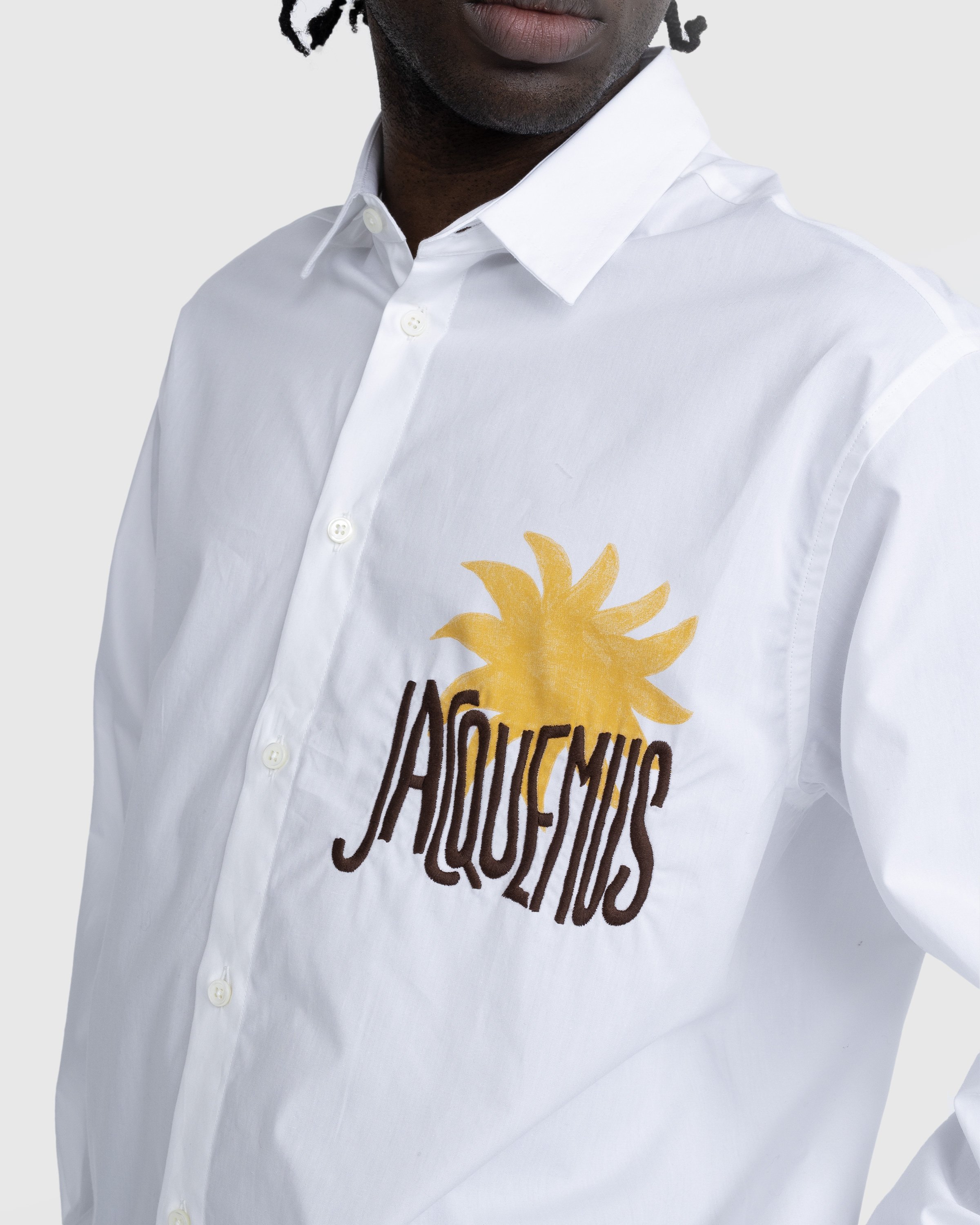 JACQUEMUS - La Chemise Baou Yellow - Clothing - Yellow - Image 5