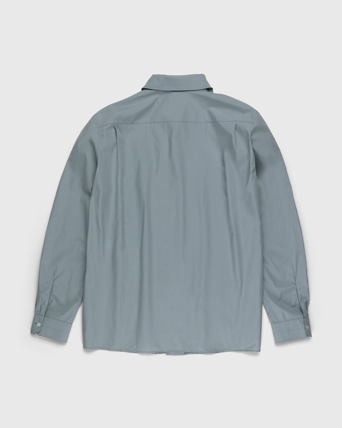 Lemaire - Convertible Collar Long Sleeve Shirt Light Blue - Clothing - White - Image 2