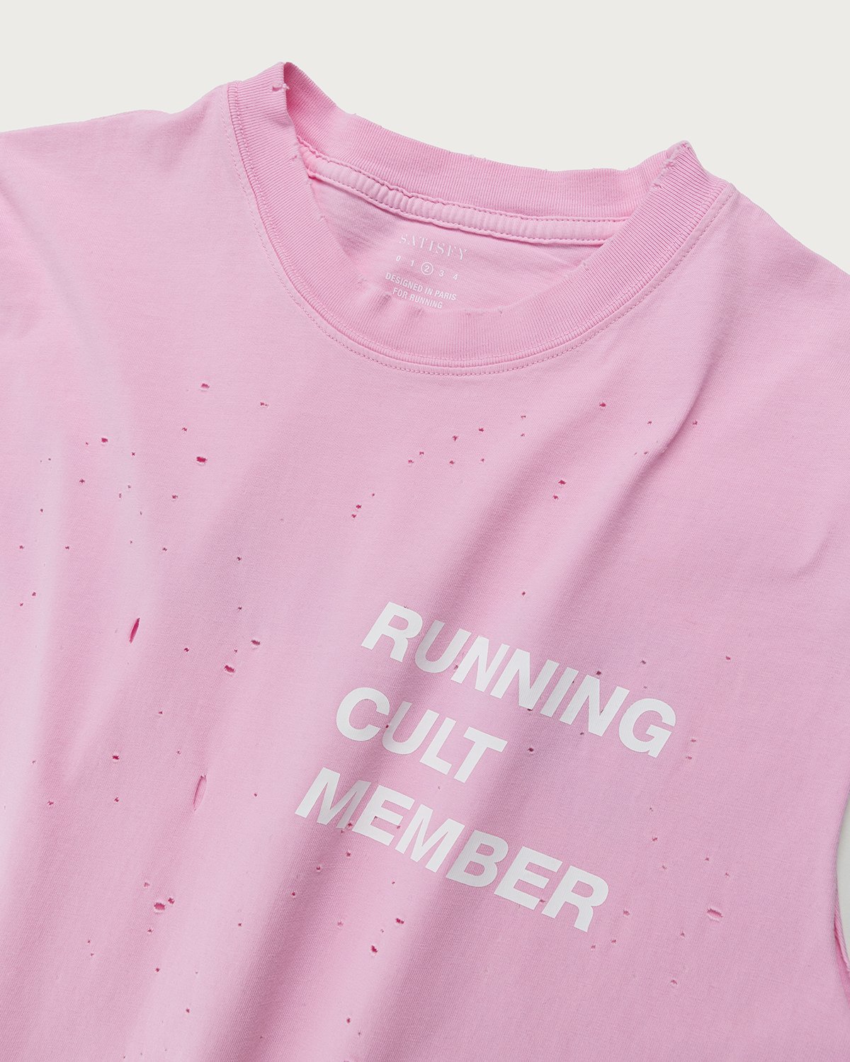 Satisfy x Highsnobiety - HS Sports Balance Muscle Tee Pink - Clothing - Pink - Image 4