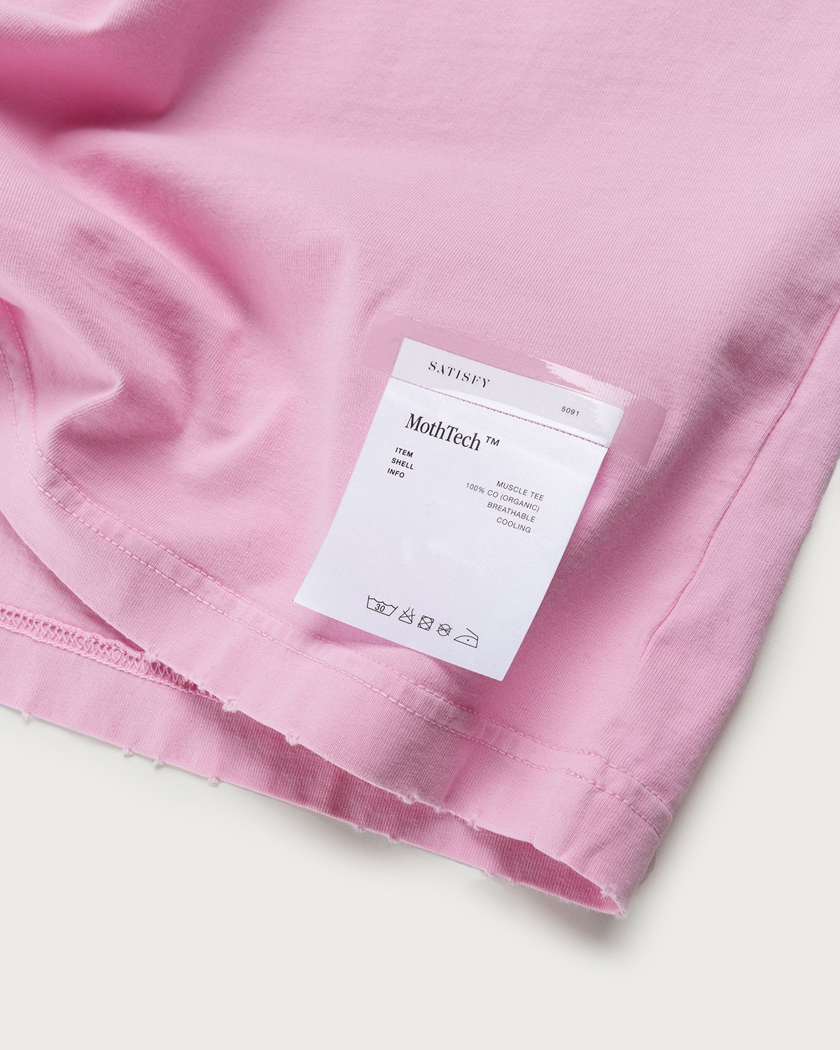 Satisfy x Highsnobiety - HS Sports Balance Muscle Tee Pink - Clothing - Pink - Image 5