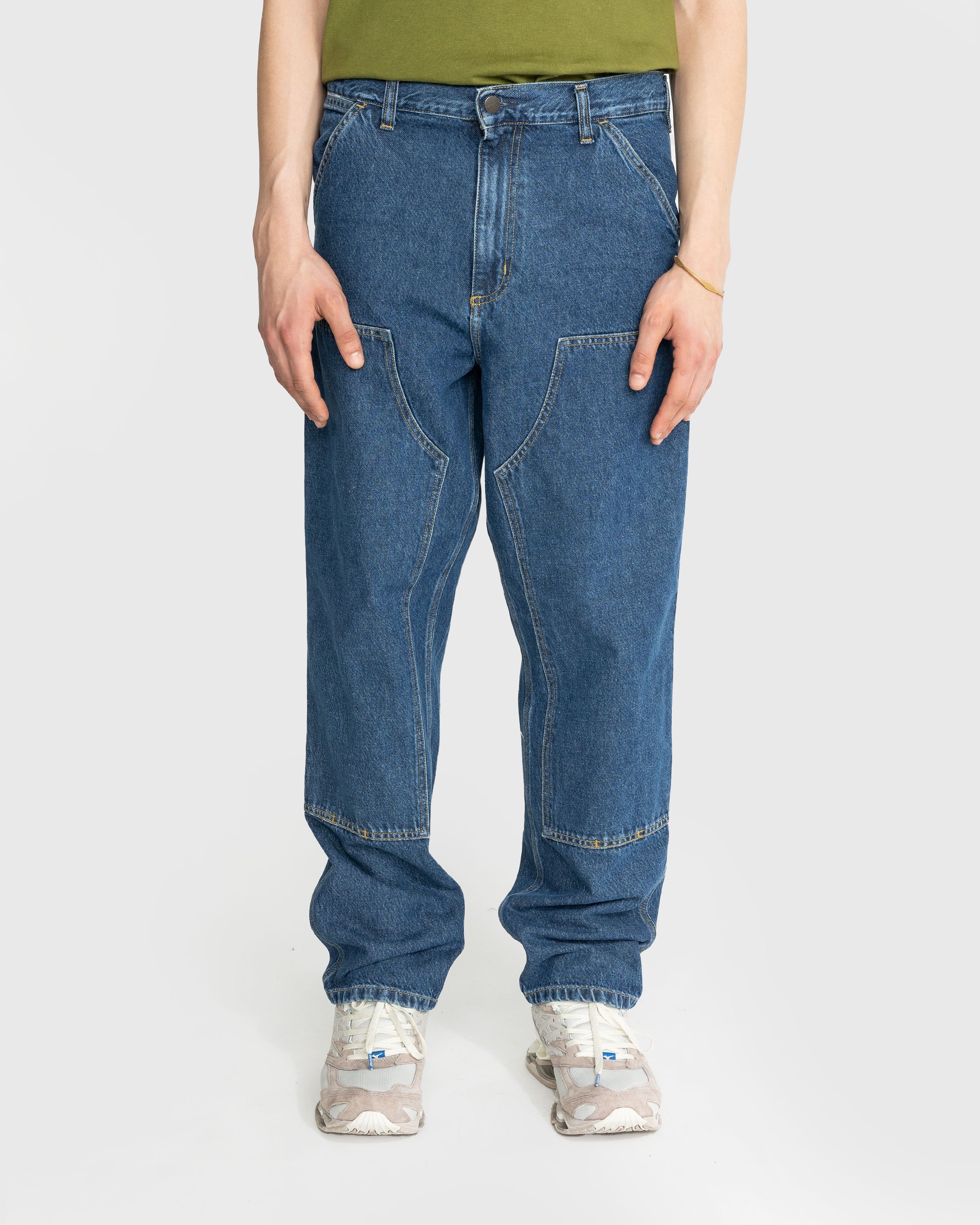 Carhartt WIP - Double Knee Pant Blue - Clothing - Blue - Image 2
