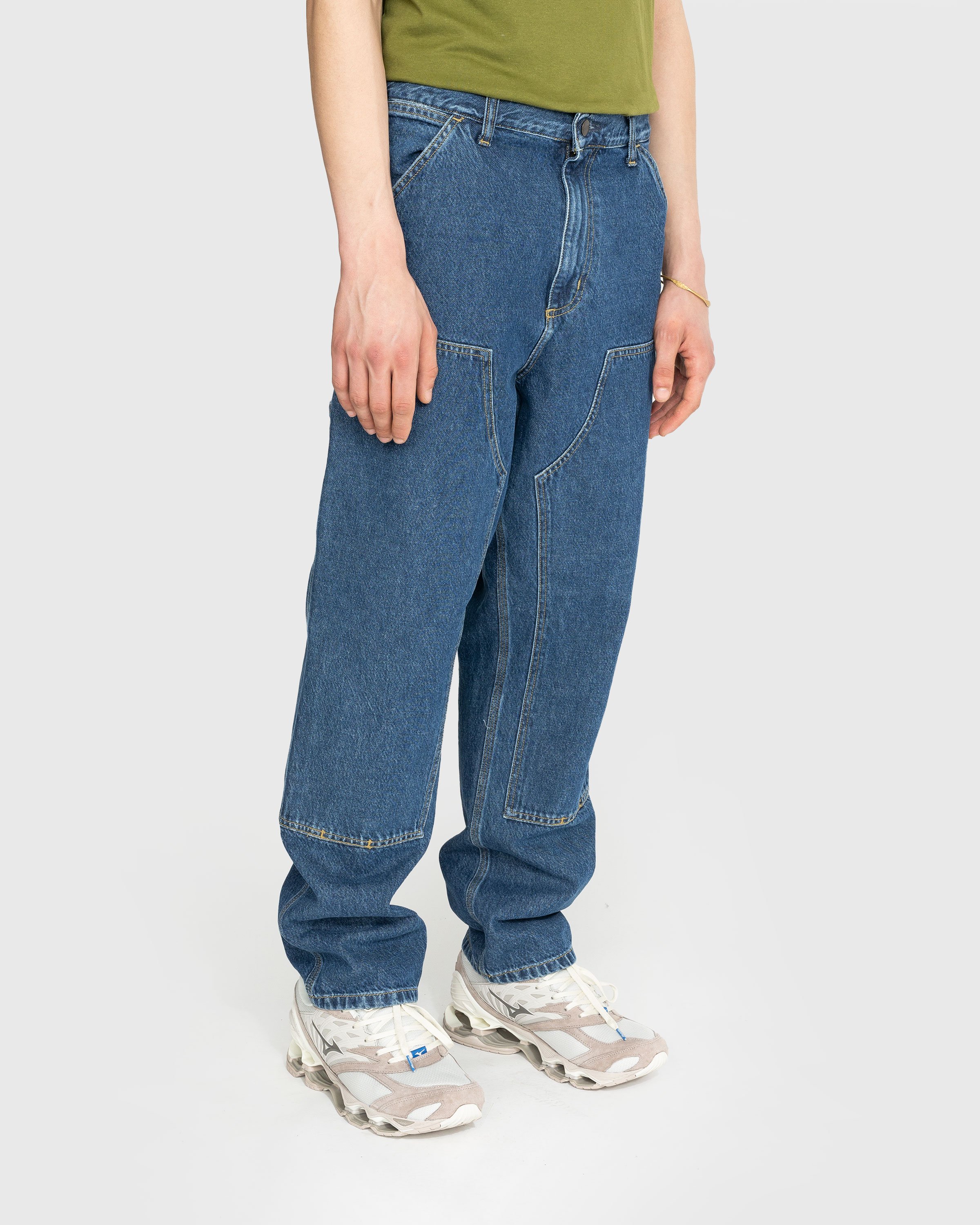 Carhartt WIP - Double Knee Pant Blue - Clothing - Blue - Image 4