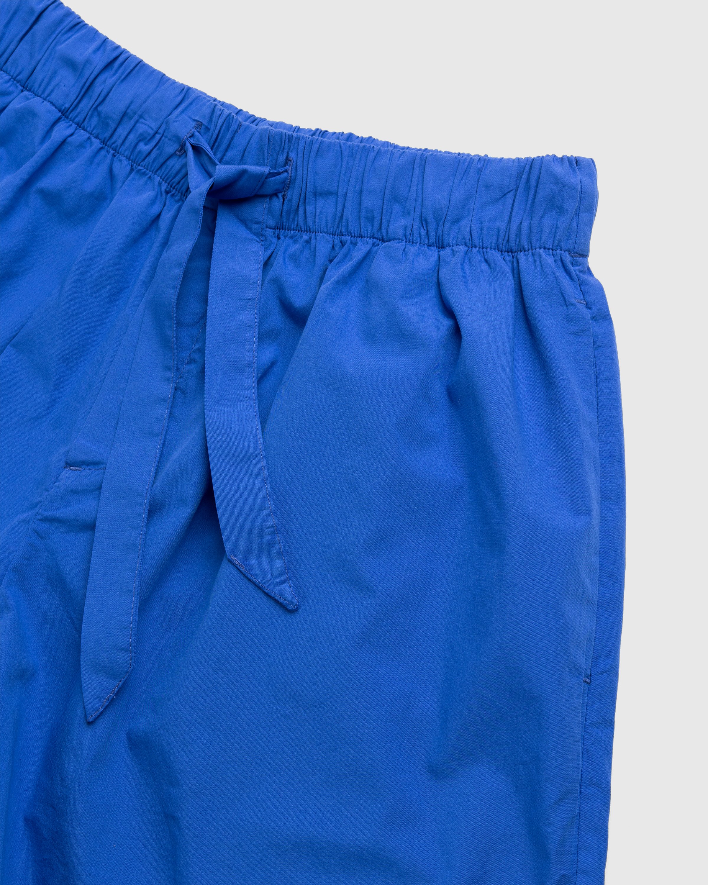 Tekla - Cotton Poplin Pyjamas Shorts Royal Blue - Clothing - Blue - Image 4