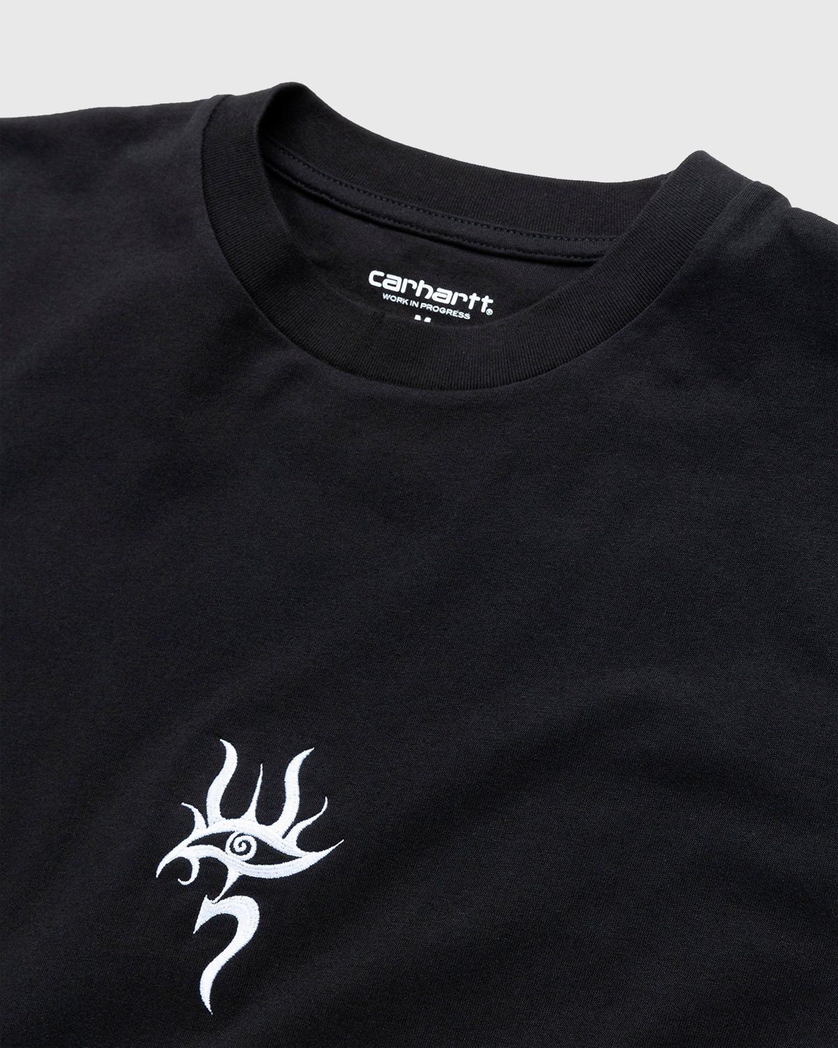 Carhartt WIP x Herrensauna - Logo T-Shirt Black White Cypress - Clothing - Black - Image 6