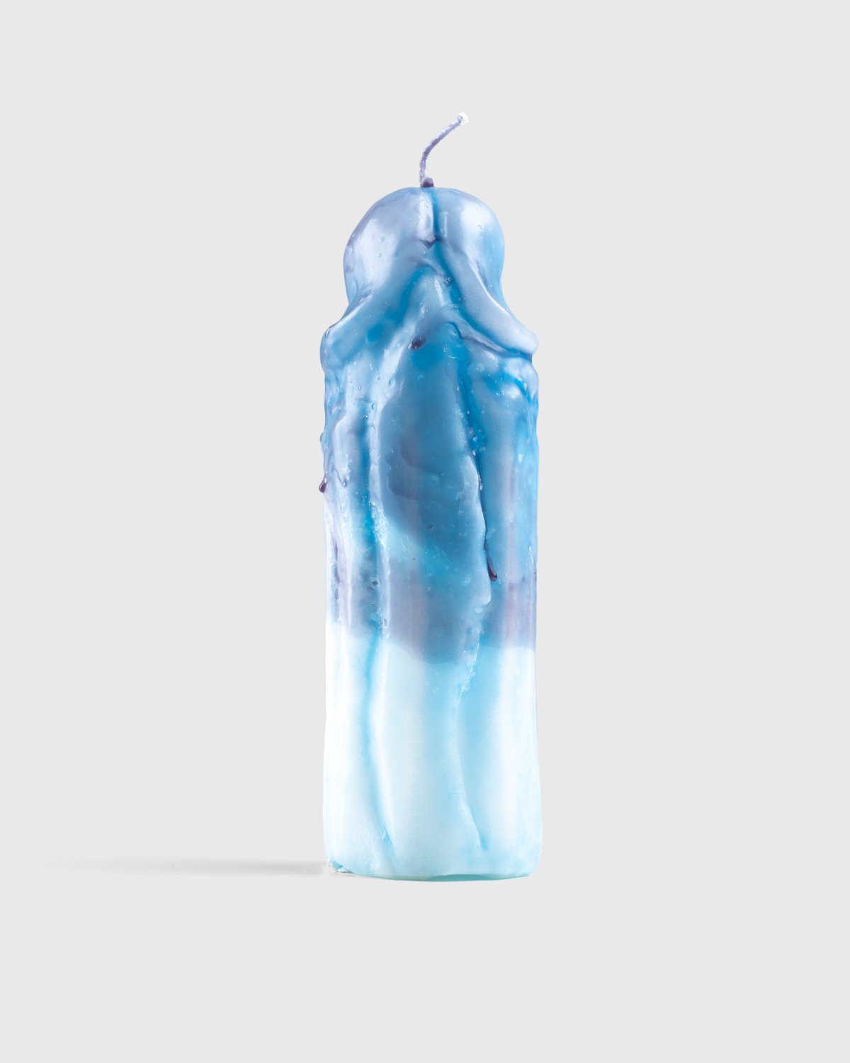 Laura Welker - Hand Carved Wax Candle Blue - Lifestyle - Blue - Image 2