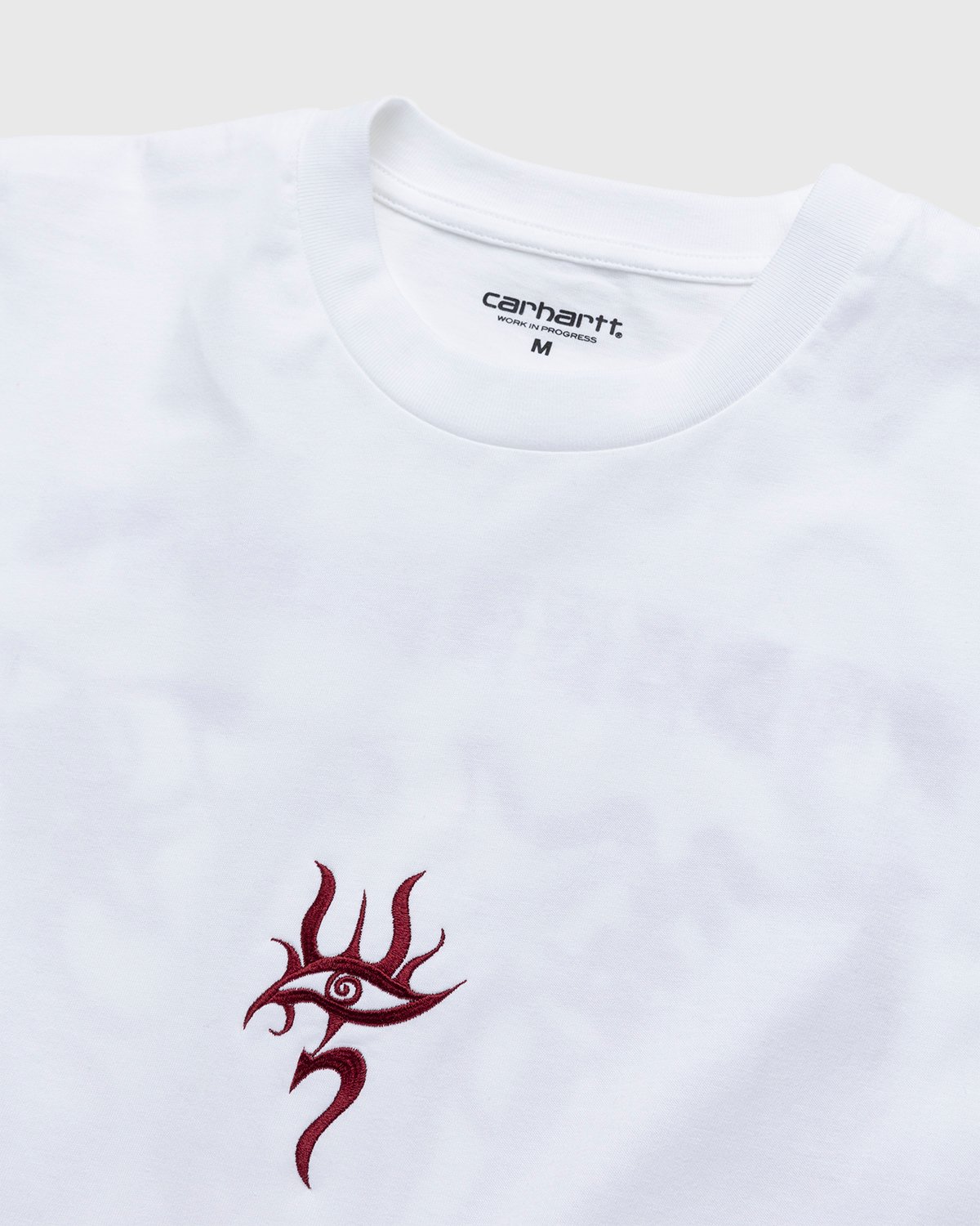 Carhartt WIP x Herrensauna - Logo T-Shirt White Wine Cypress - Clothing - White - Image 4