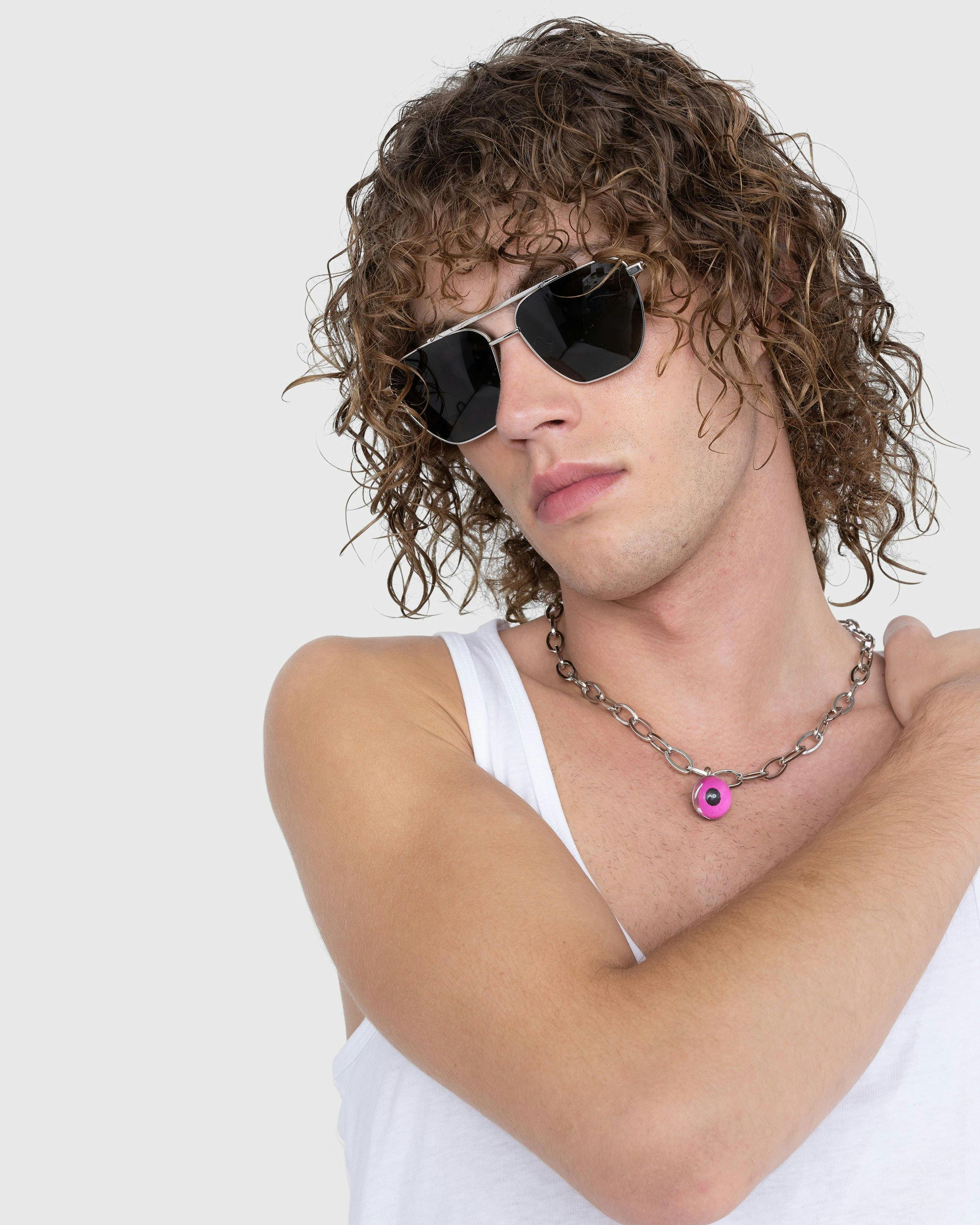 Bottega Veneta - Pilot Square Frame Sunglasses Silver - Accessories - Silver - Image 4