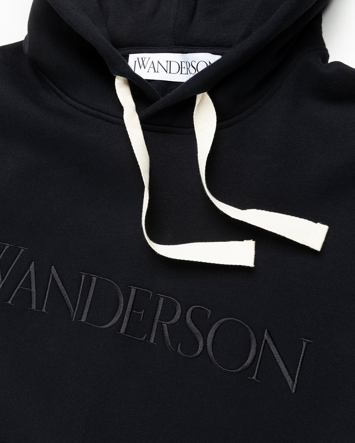 J.W. Anderson - Classic Logo Hoodie Black - Clothing - Black - Image 3