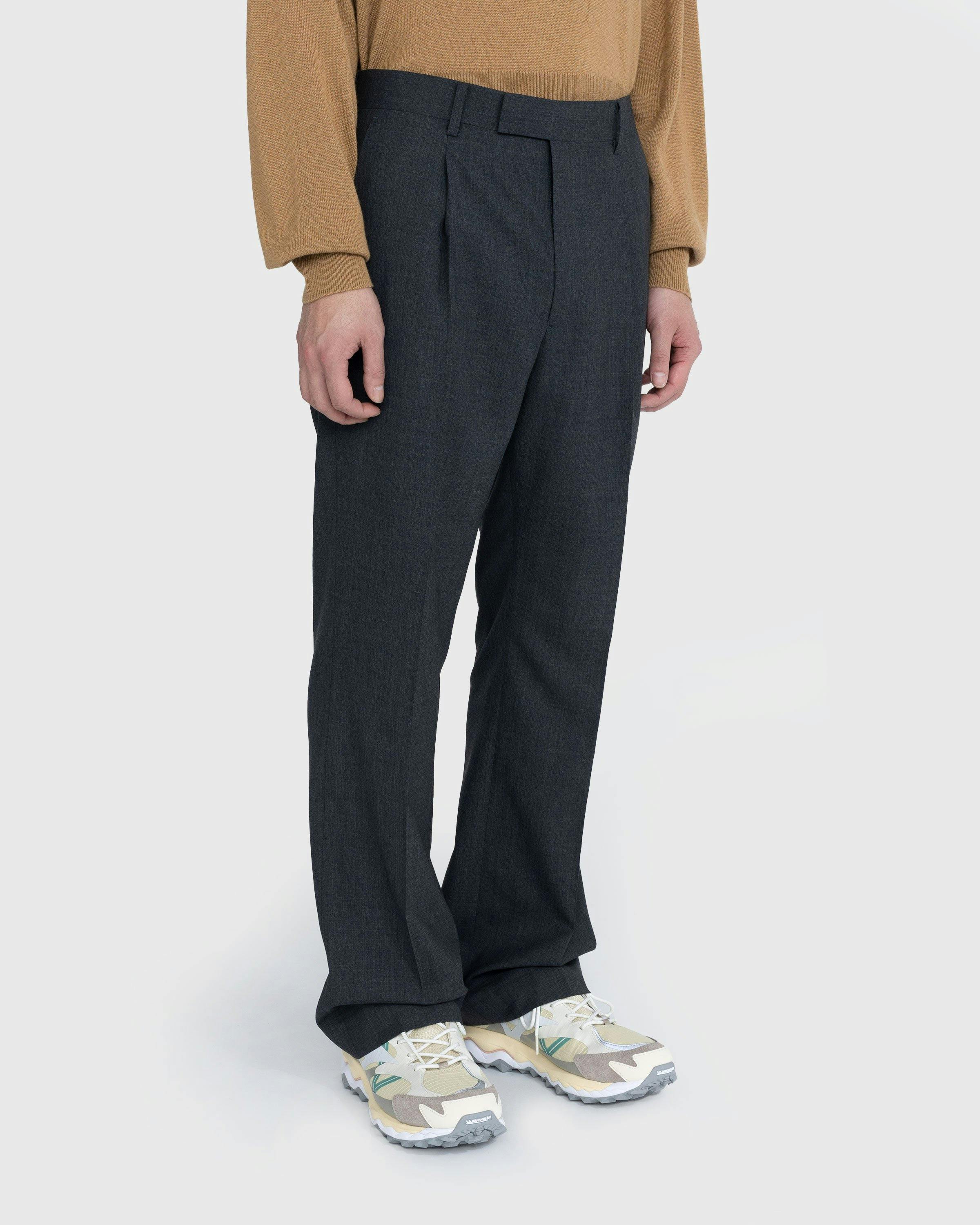 Auralee - Super Fine Tropical Wool Slacks Charcoal - Clothing - Grey - Image 3