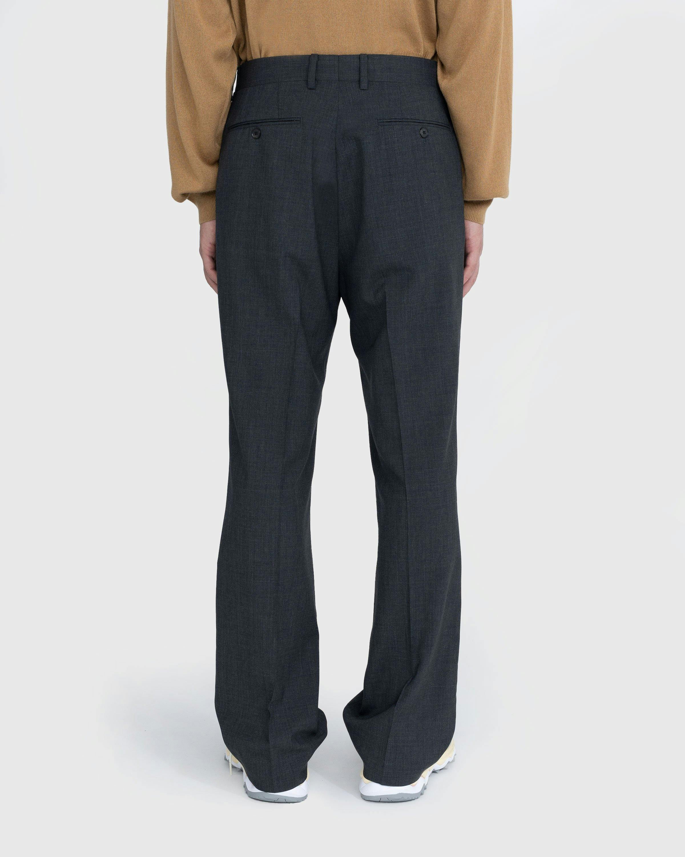 Auralee - Super Fine Tropical Wool Slacks Charcoal - Clothing - Grey - Image 4