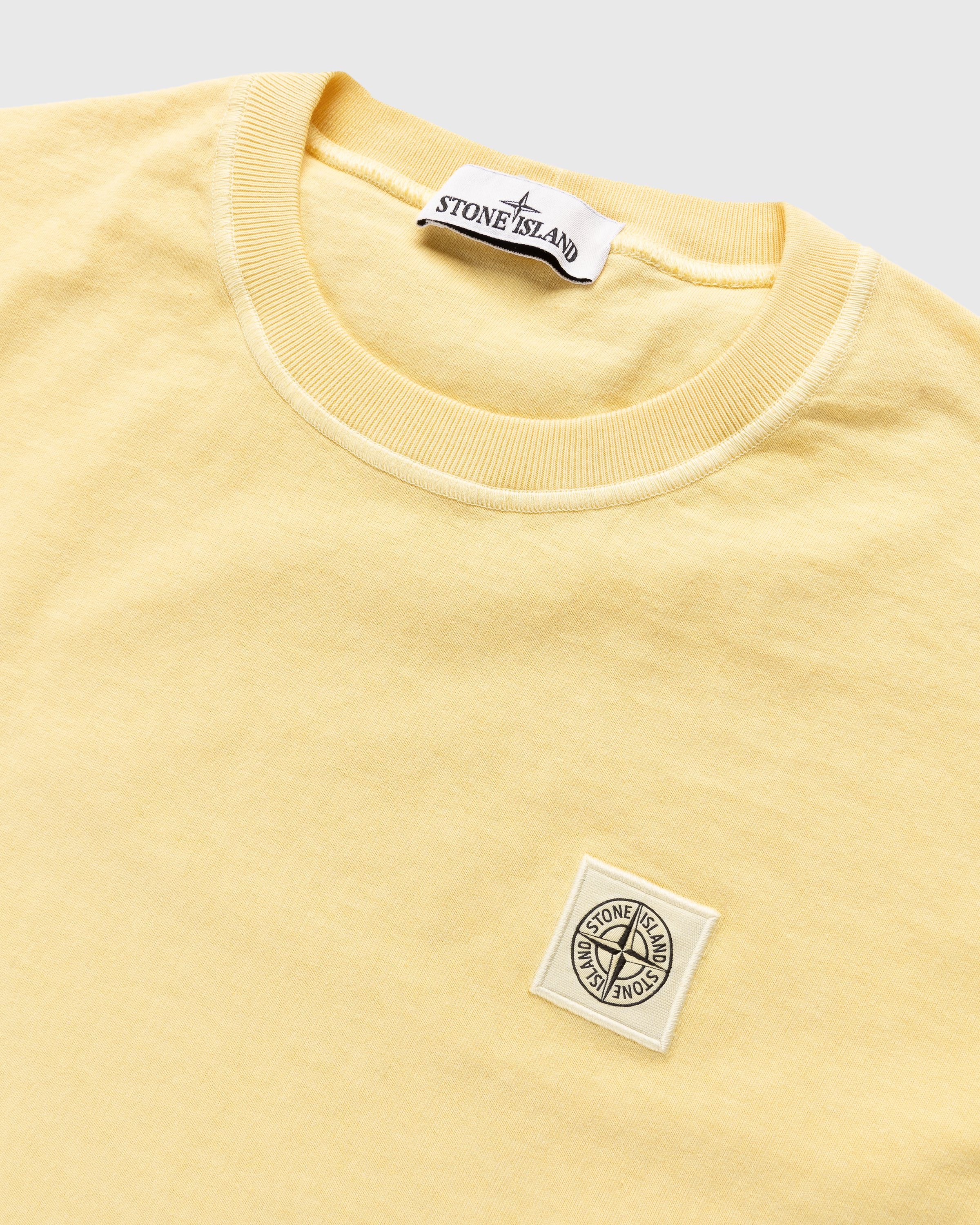 Stone Island - Fissato T-Shirt Butter - Clothing - Yellow - Image 5