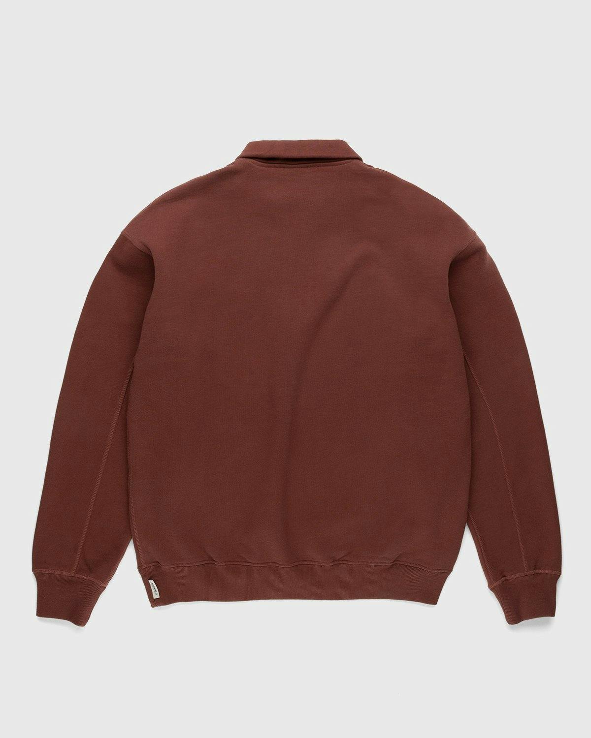 Highsnobiety - Zip Mock Neck Staples Fleece Brown - Clothing - Brown - Image 2