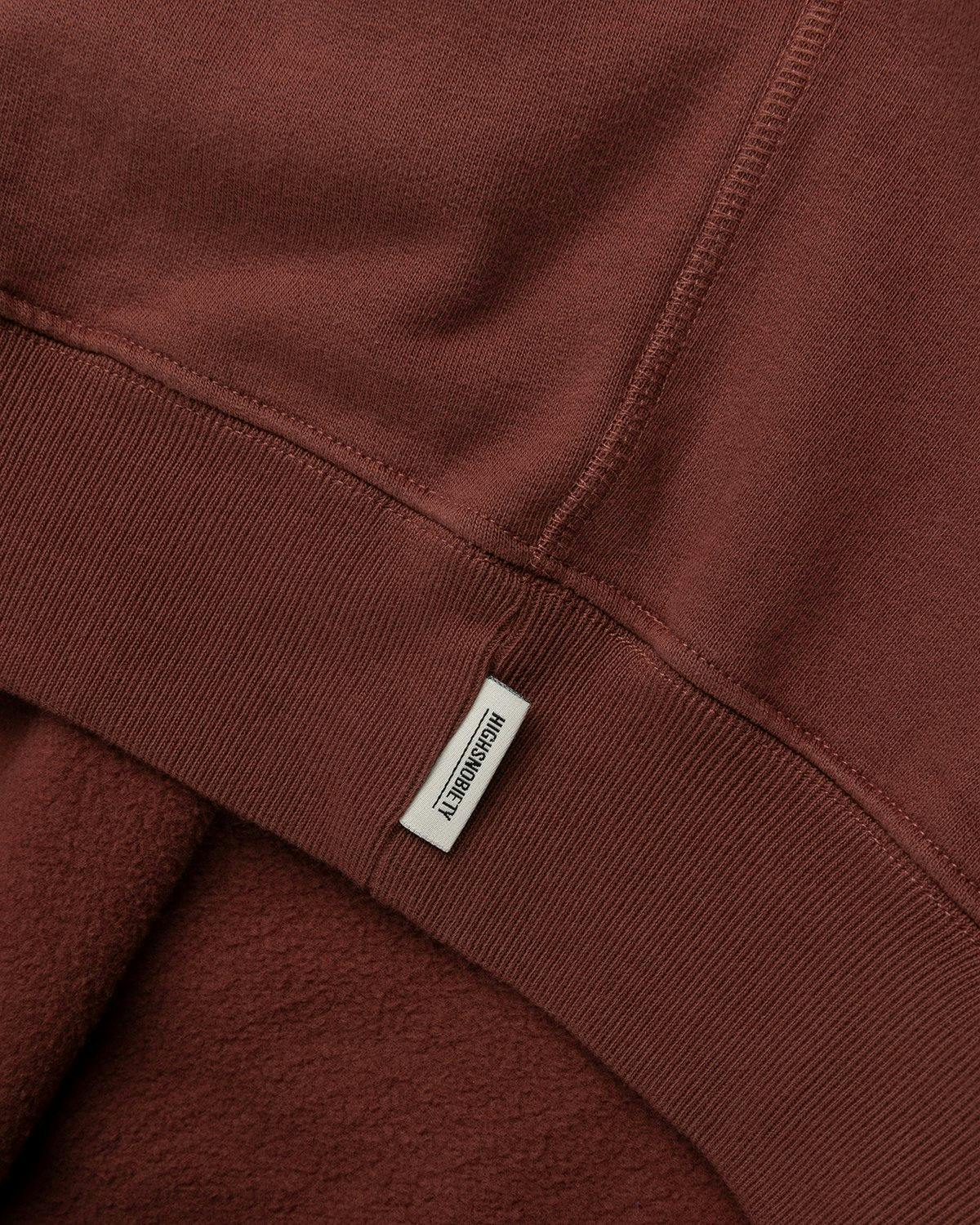 Highsnobiety - Zip Mock Neck Staples Fleece Brown - Clothing - Brown - Image 5