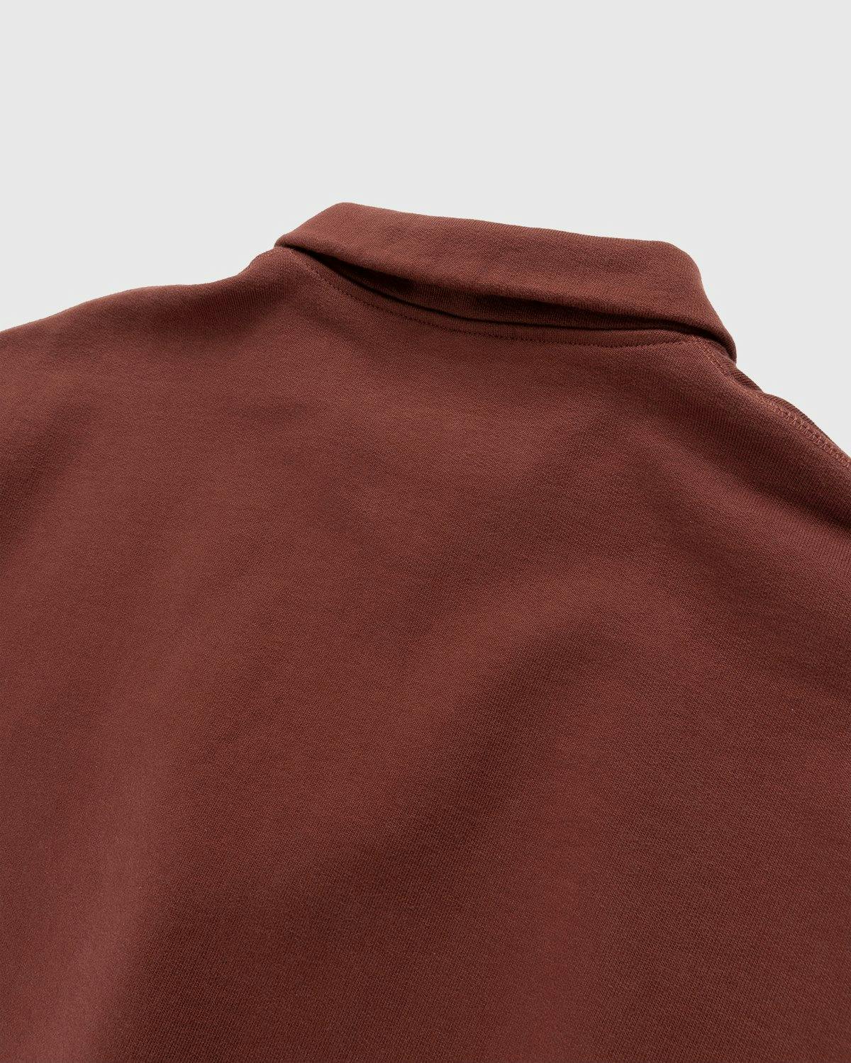 Highsnobiety - Zip Mock Neck Staples Fleece Brown - Clothing - Brown - Image 3