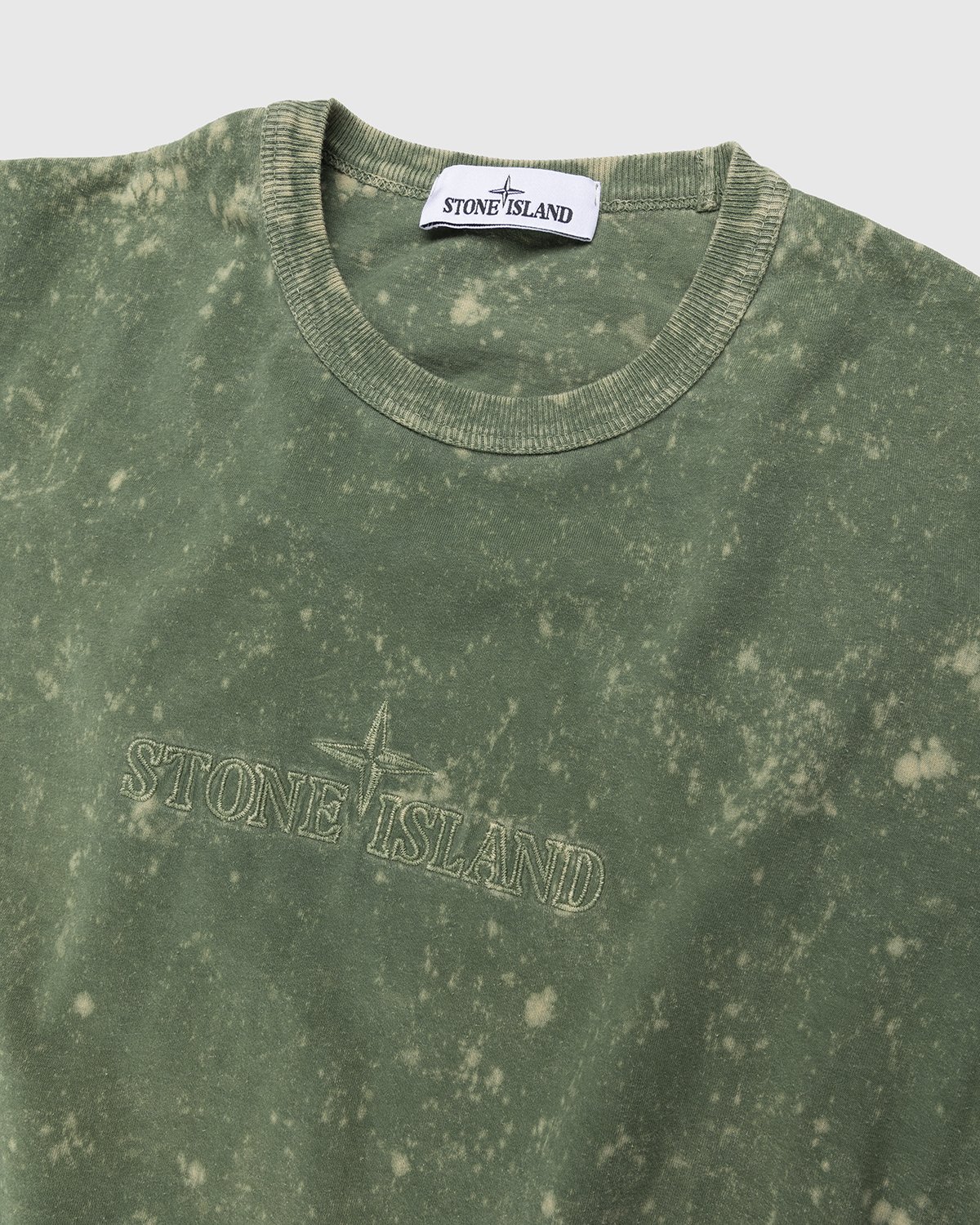 Stone Island - 20945 Off-Dye T-Shirt Olive - Clothing - Green - Image 3