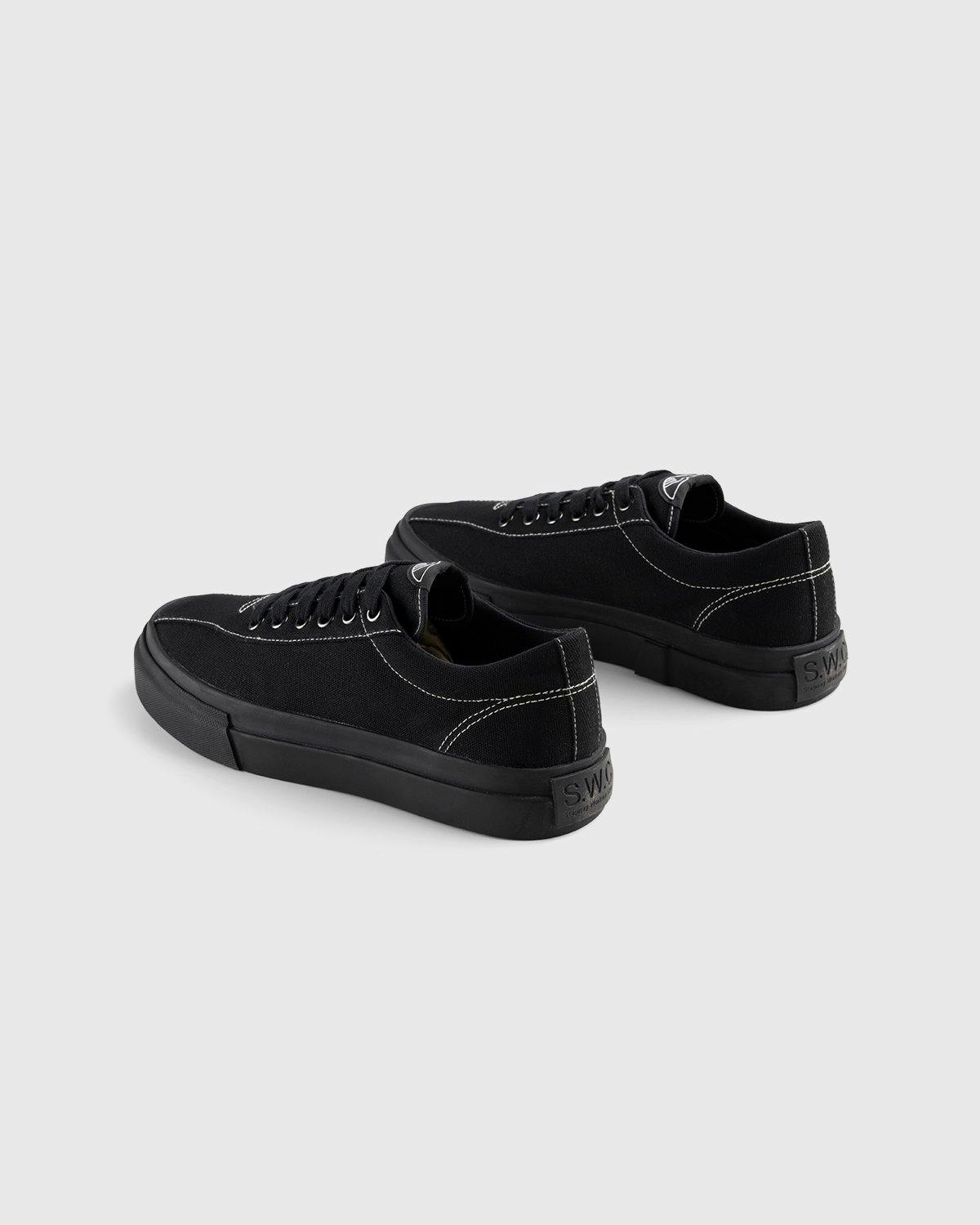 Stepney Workers Club - Dellow Canvas Matte Black - Footwear - Black - Image 3