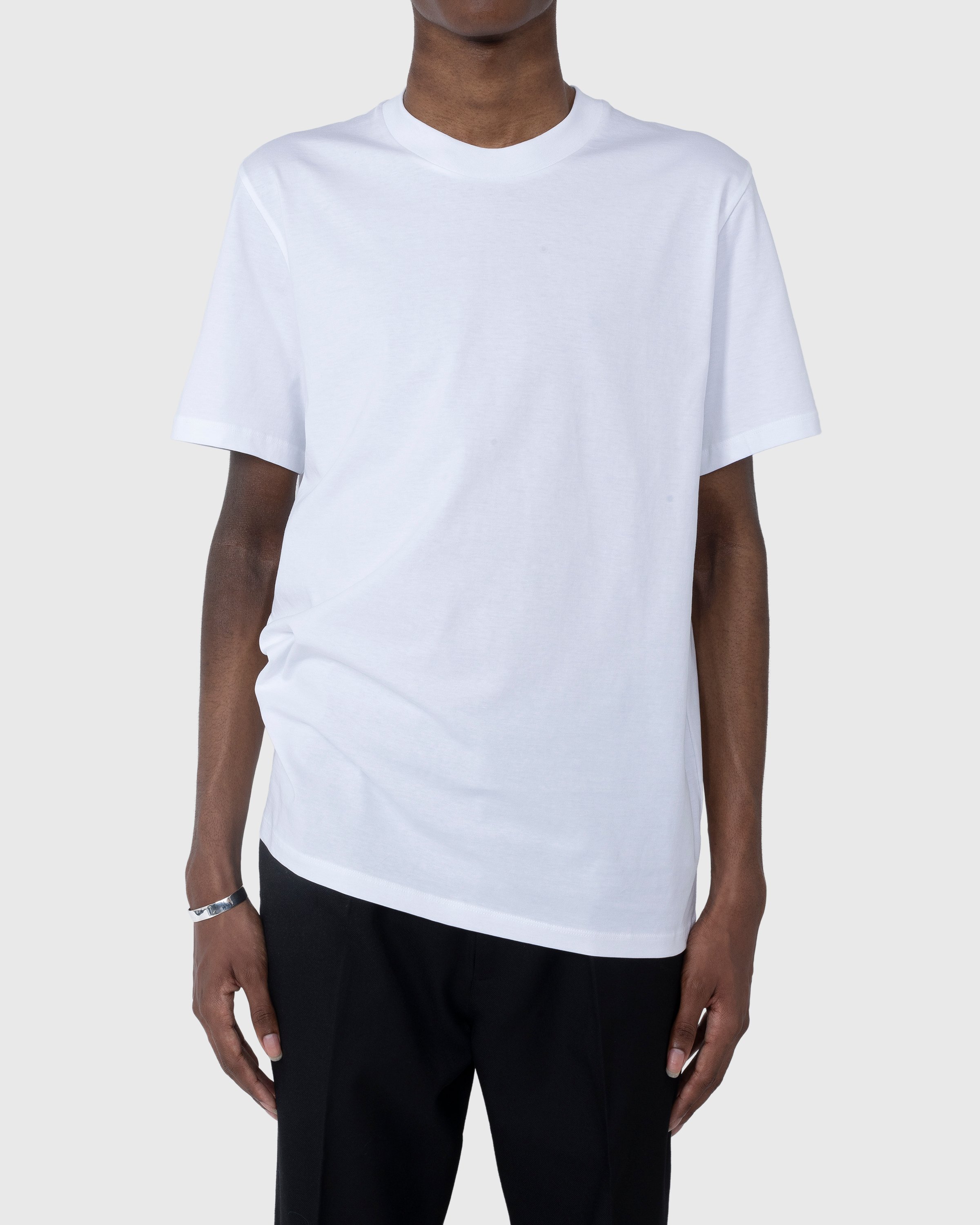 Jil Sander - Solid Cotton T-Shirt White - Clothing - White - Image 2
