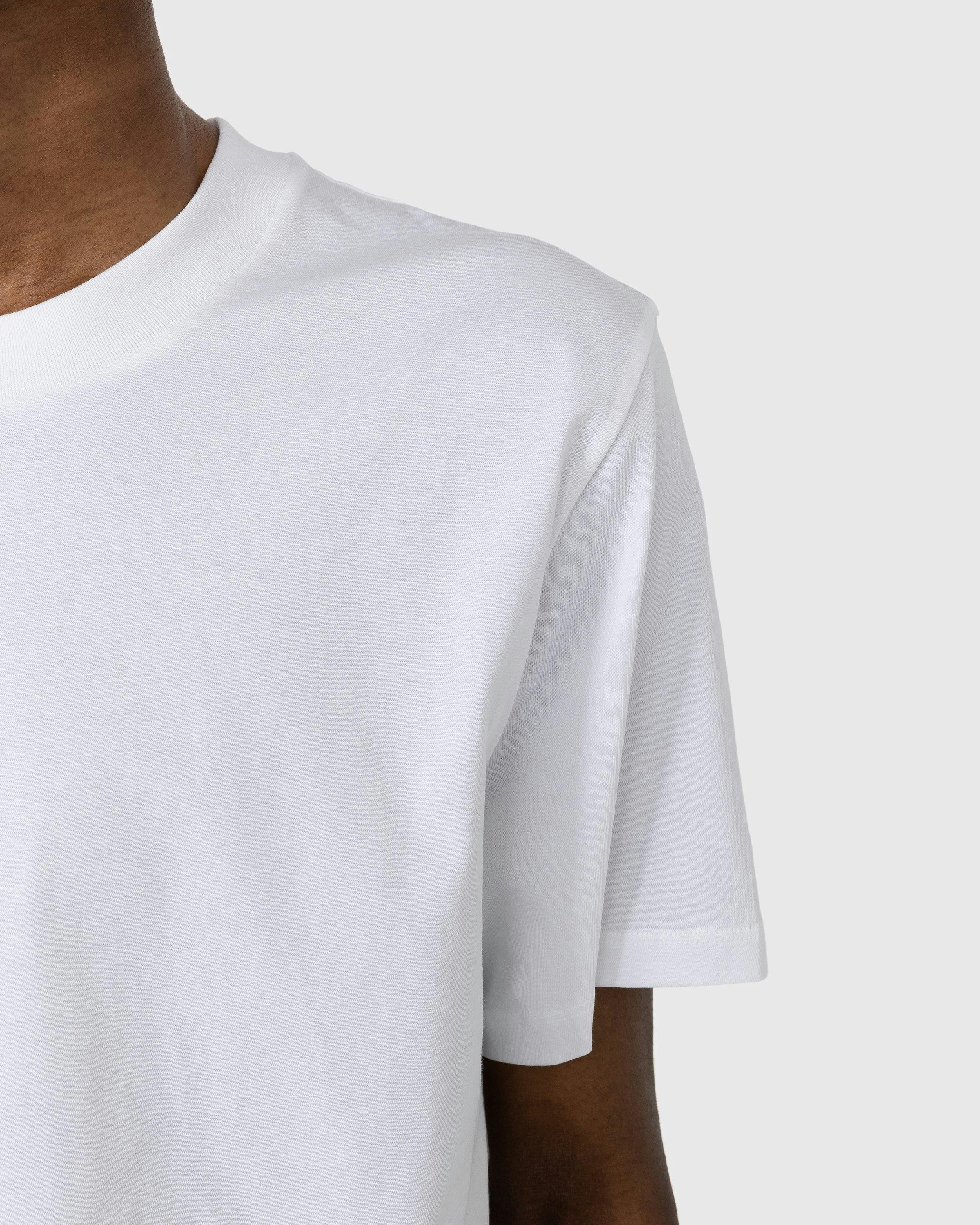 Jil Sander - Solid Cotton T-Shirt White - Clothing - White - Image 5