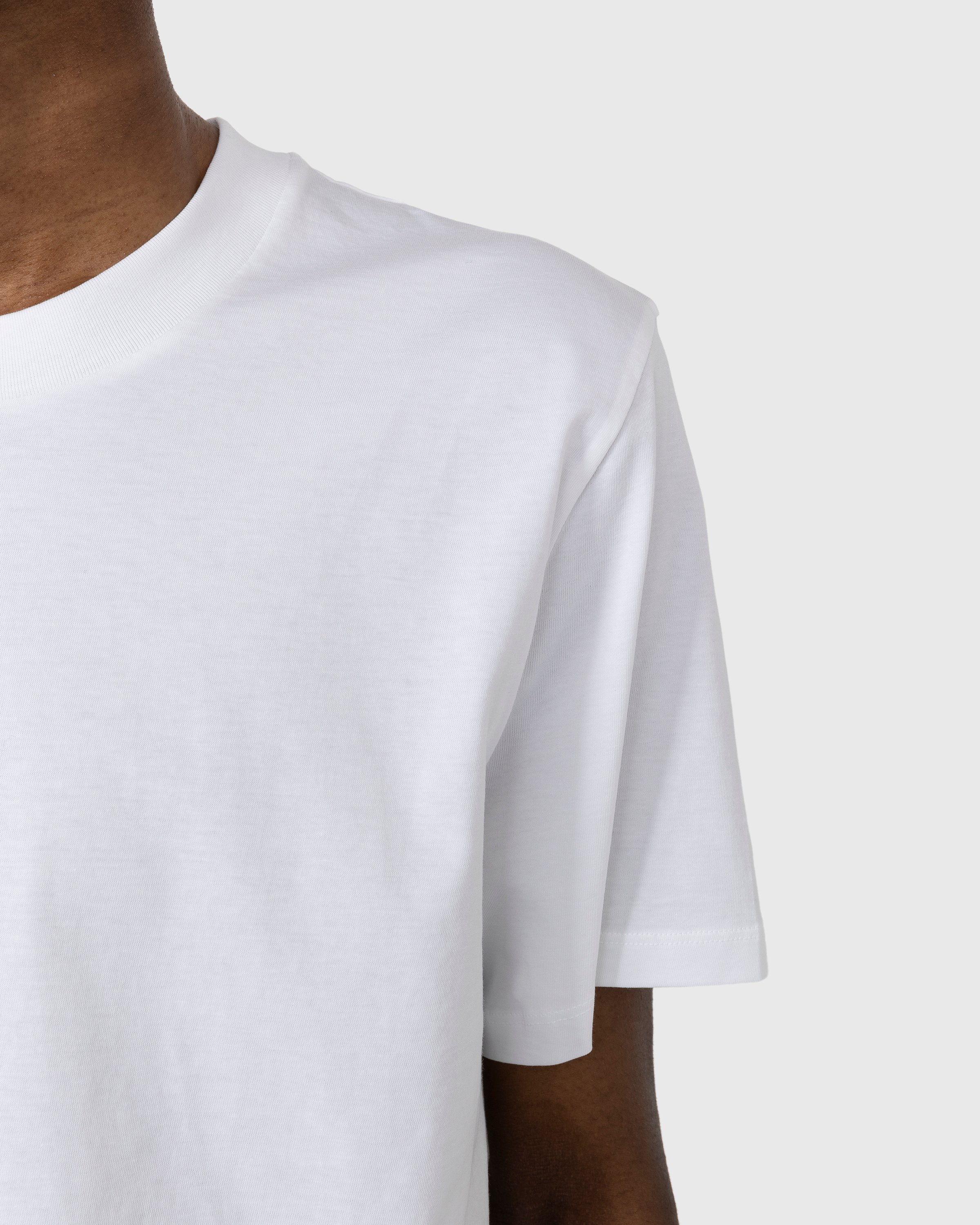 Jil Sander - Solid Cotton T-Shirt White - Clothing - White - Image 5