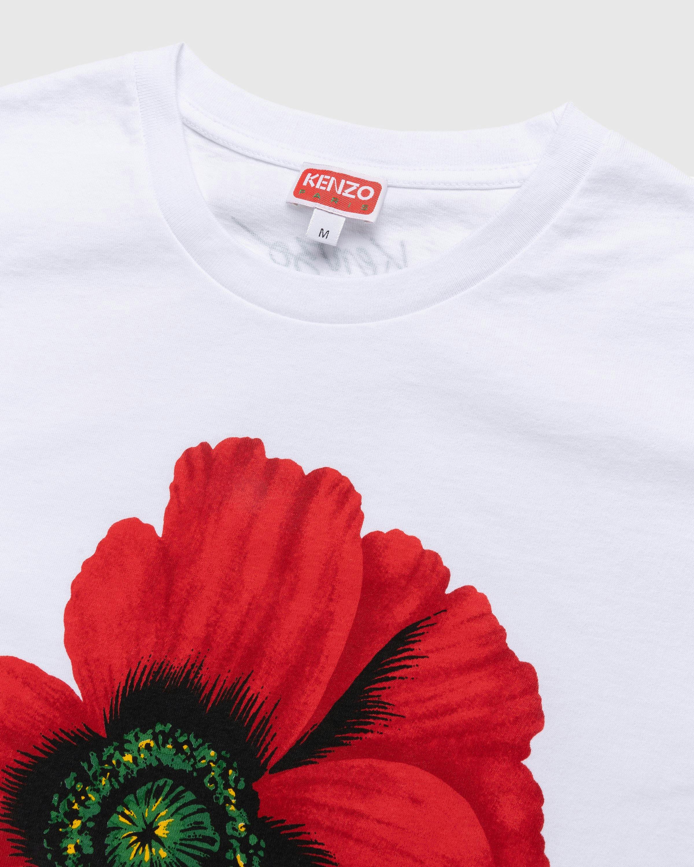 Kenzo - Poppy T-Shirt White - Clothing - White - Image 4